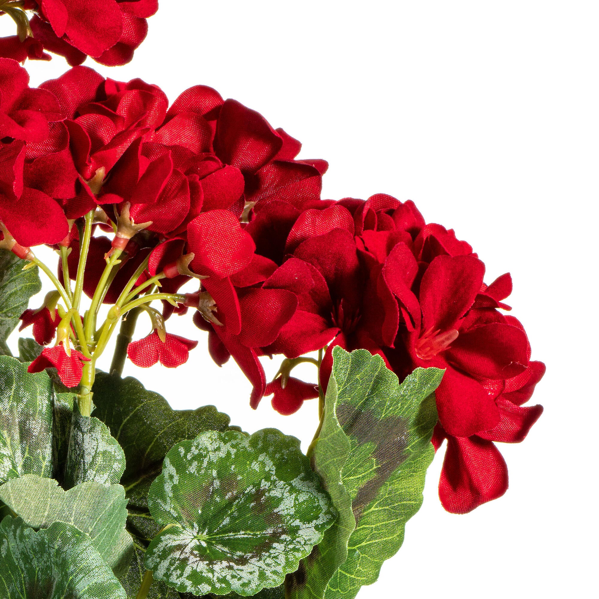 Vickerman 19.5-in Red Indoor Geranium Artificial Flower in the ...