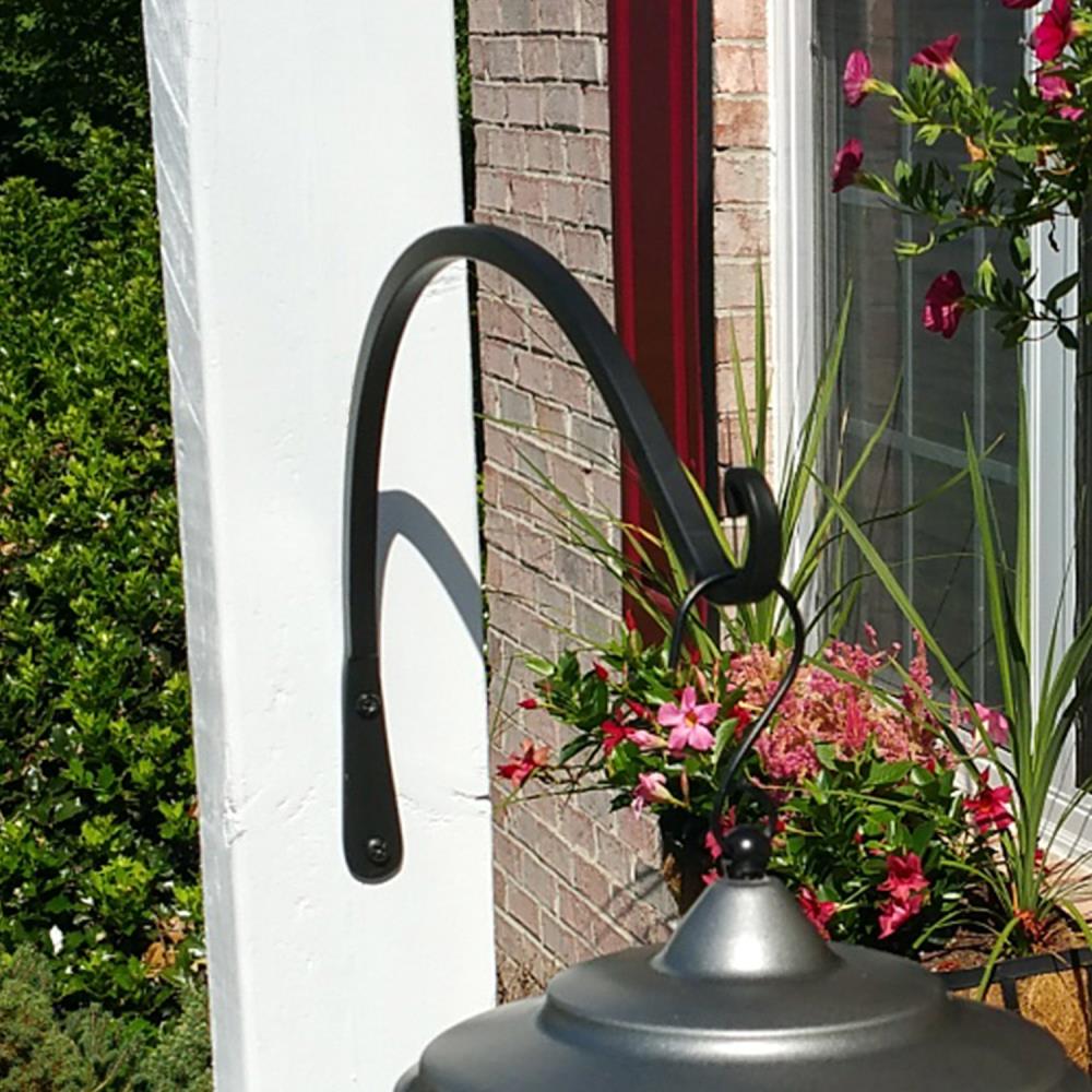 Style Selections 9.1-in Black Steel Traditional Plant Hook(s) in