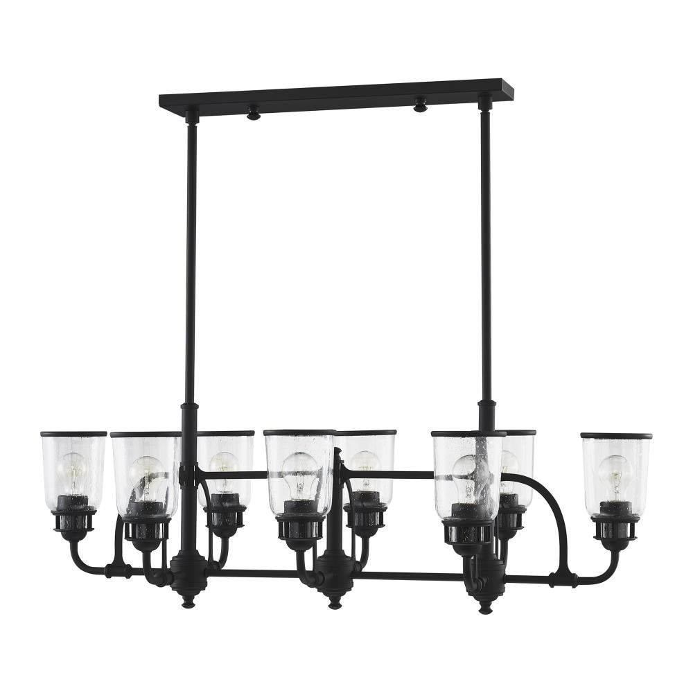 Lawrenceville 8-Light Black Industrial Chandelier