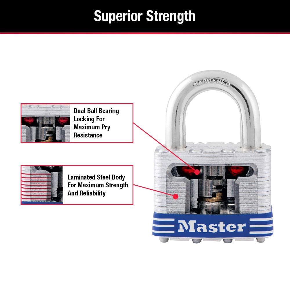 Master Lock MLK5D Padlocks-Locks-Cables - View #5