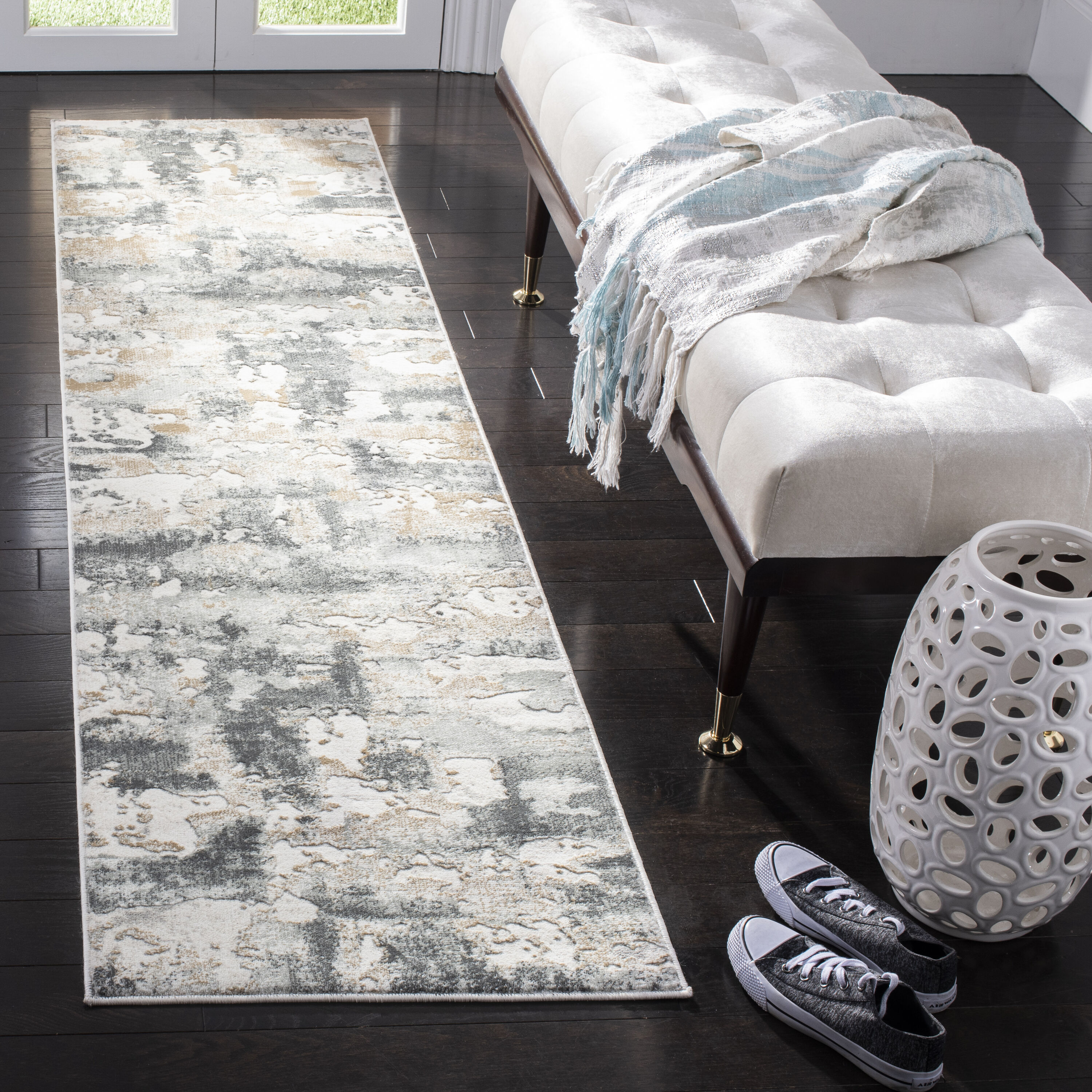 Safavieh Vogue Radia 3 x 5 (ft) Loomed Synthetic Beige/Charcoal ...