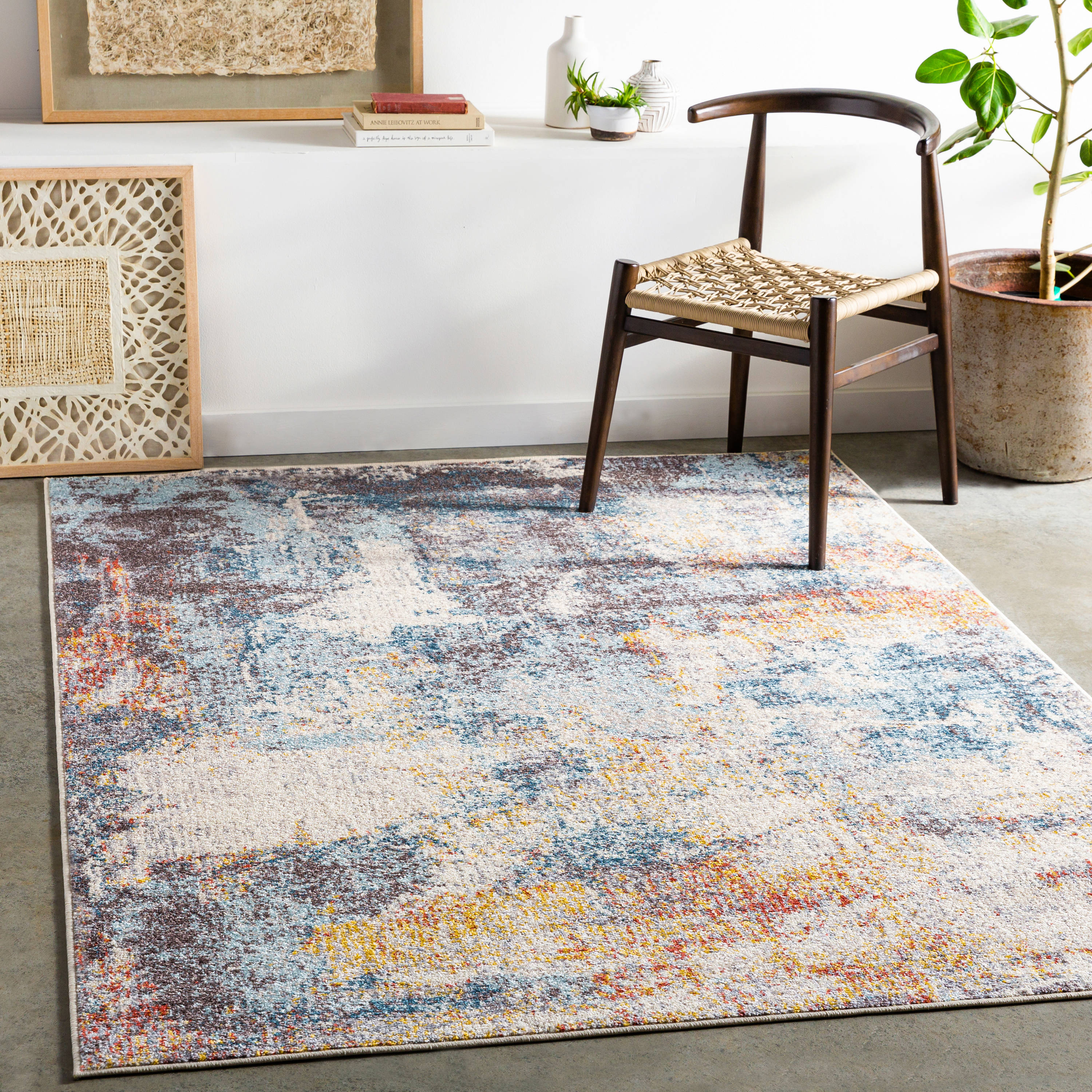 at Home Stella 30 x 48 Brown Accent Rug