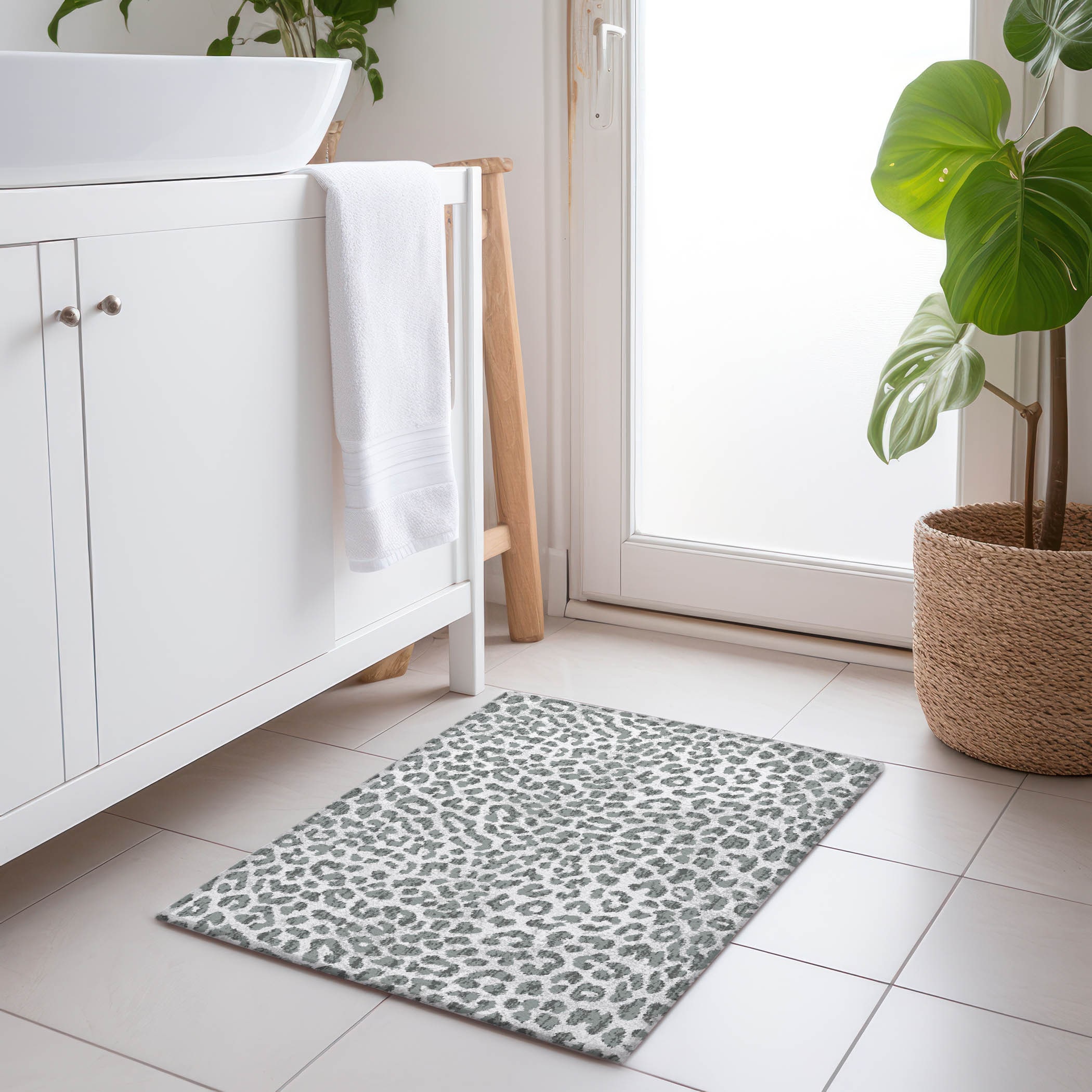 Addison Rugs AMF43GR20X30 Mayfield AMF43GR 2 x 3 (ft) Loomed Polyester Gray Rectangular Indoor Abstract Machine washable Area rug
