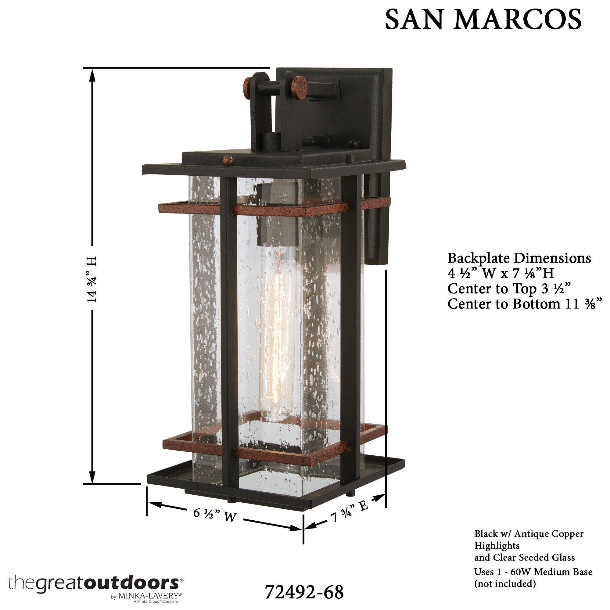 Minka Lavery 72492-68 Outdoor-Wall-Lighting - View #8