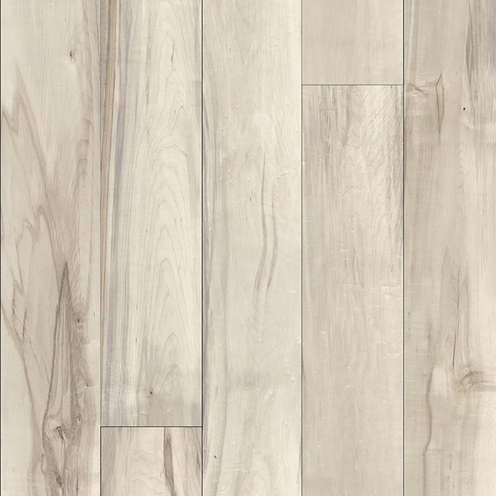 Baldwin Maple 8-mm T x 8-in W x 50-in L Water Resistant Wood Plank Laminate Flooring (23.92-sq ft) in Off-White | - allen + roth JJ-53340