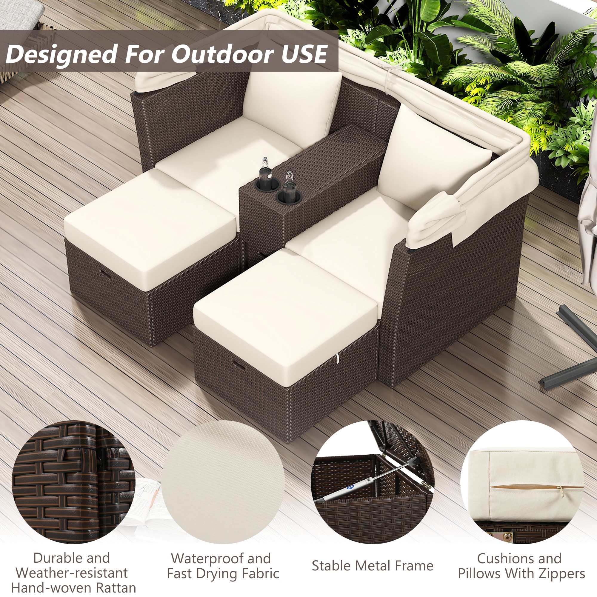 Forclover R4FW-009BE Patio-Conversation-Sets - View #3