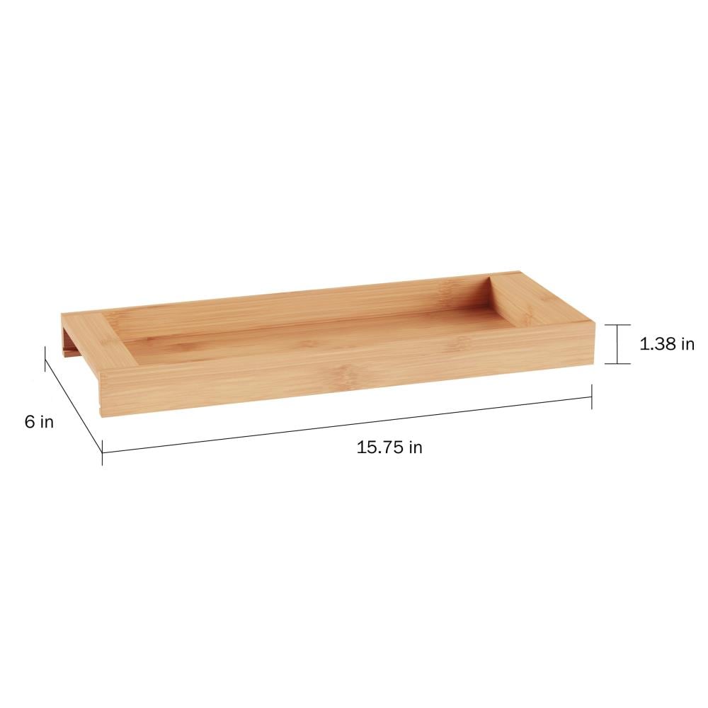 Hastings Home Bamboo Wood Vanity Tray at Lowes.com