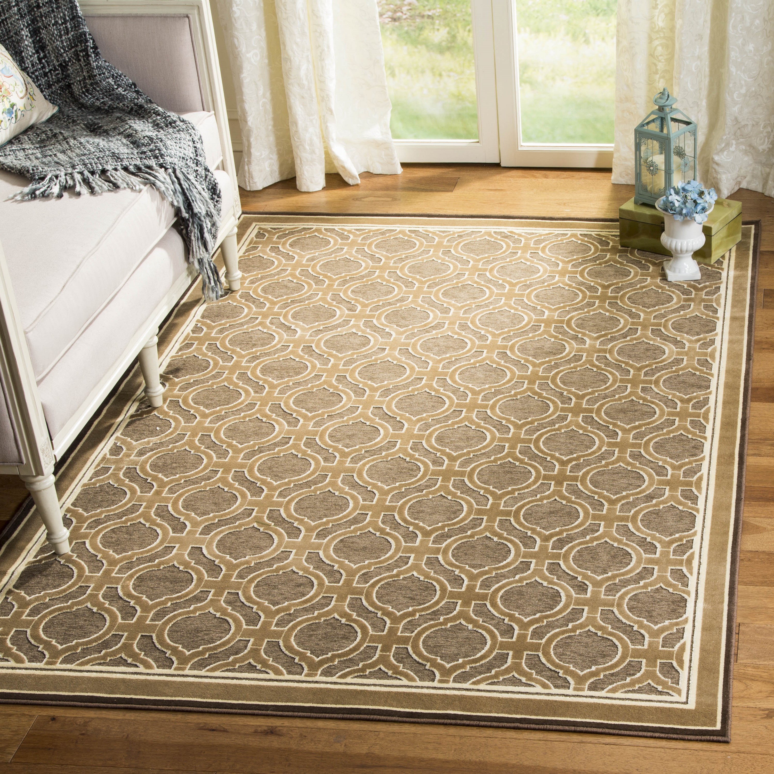 Martha Stewart MSR4445C-4 Moor 4 x 6 (ft) Tufted Synthetic Spud Rectangular Indoor Abstract Farmhouse/Cottage Area rug