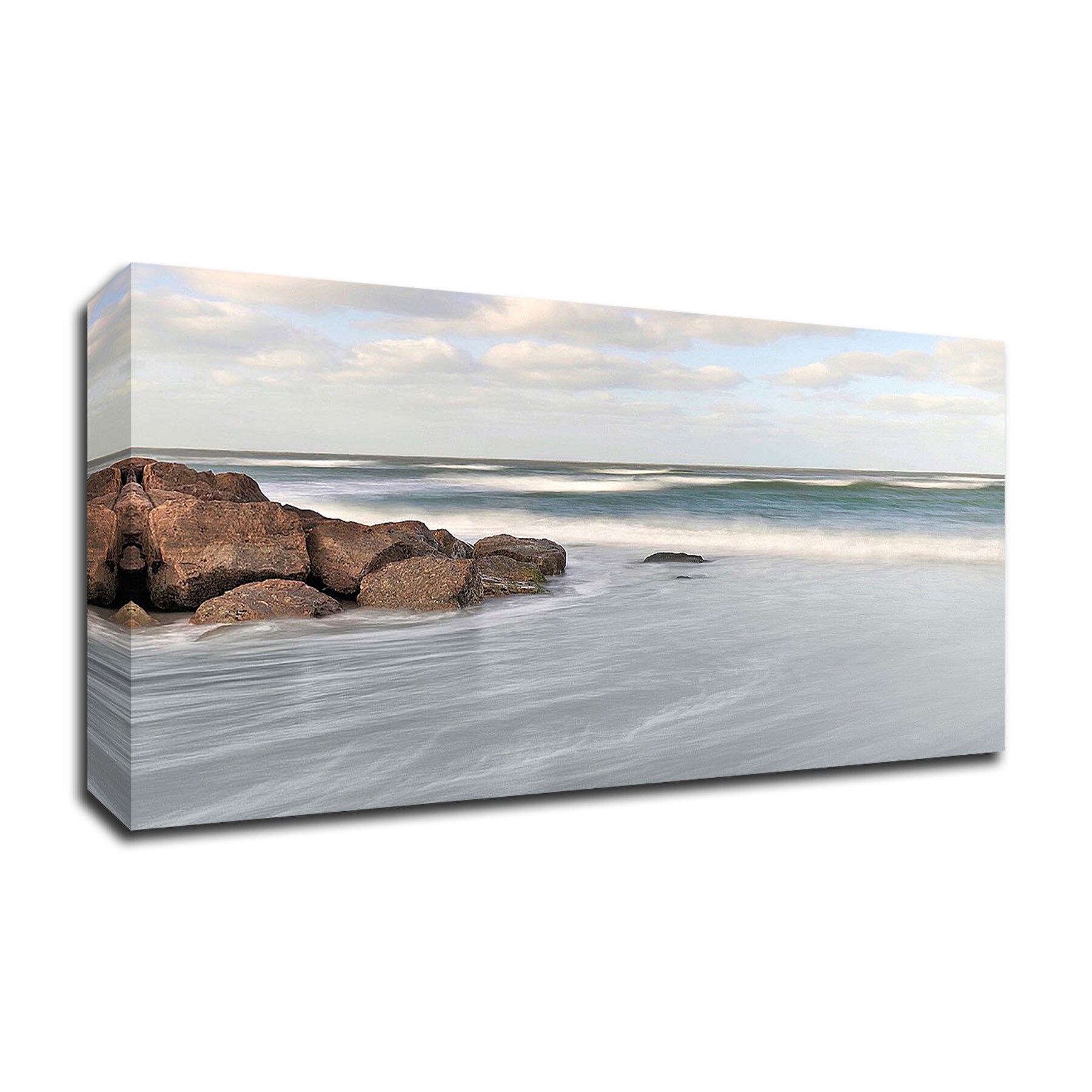 Tangletown Fine Art 8B3604DC-2412 Frameless 12-in H x 24-in W Coastal Canvas Print