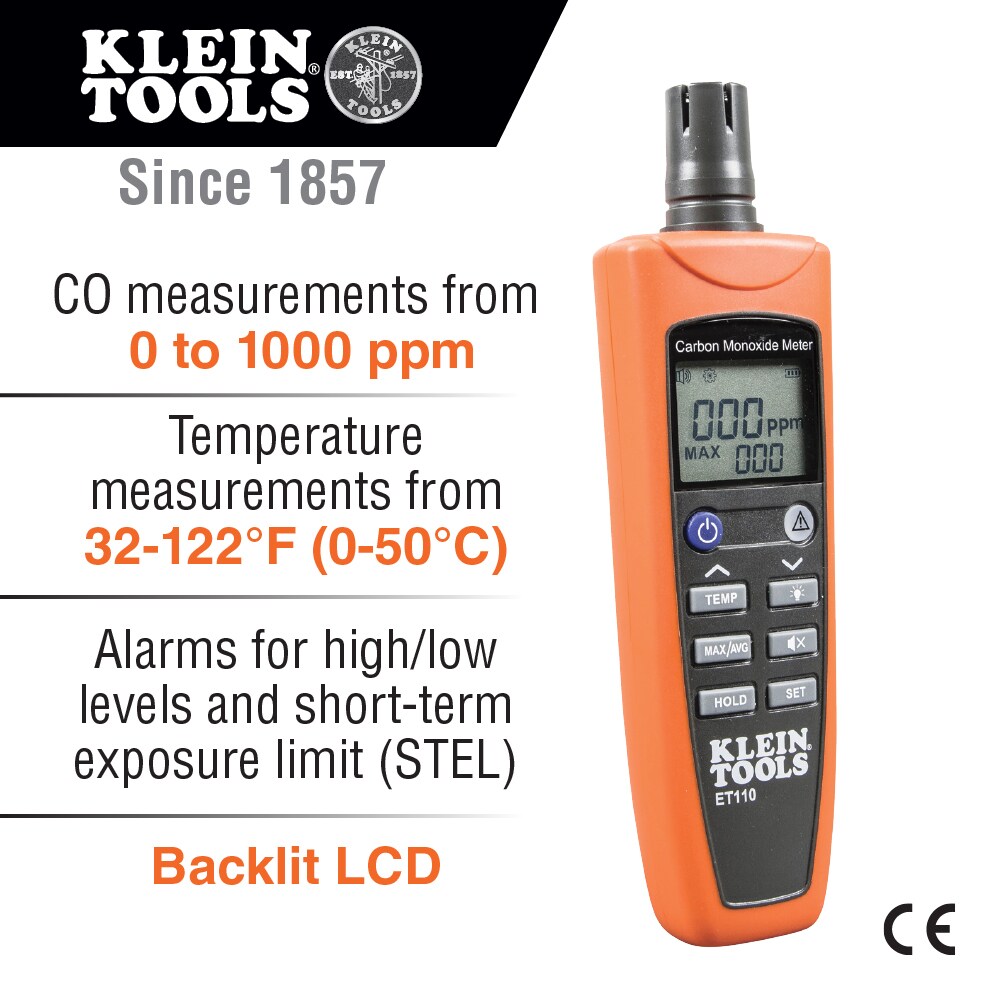 Klein Tools Battery-operated Carbon Monoxide Detector in the Carbon  Monoxide Detectors department at