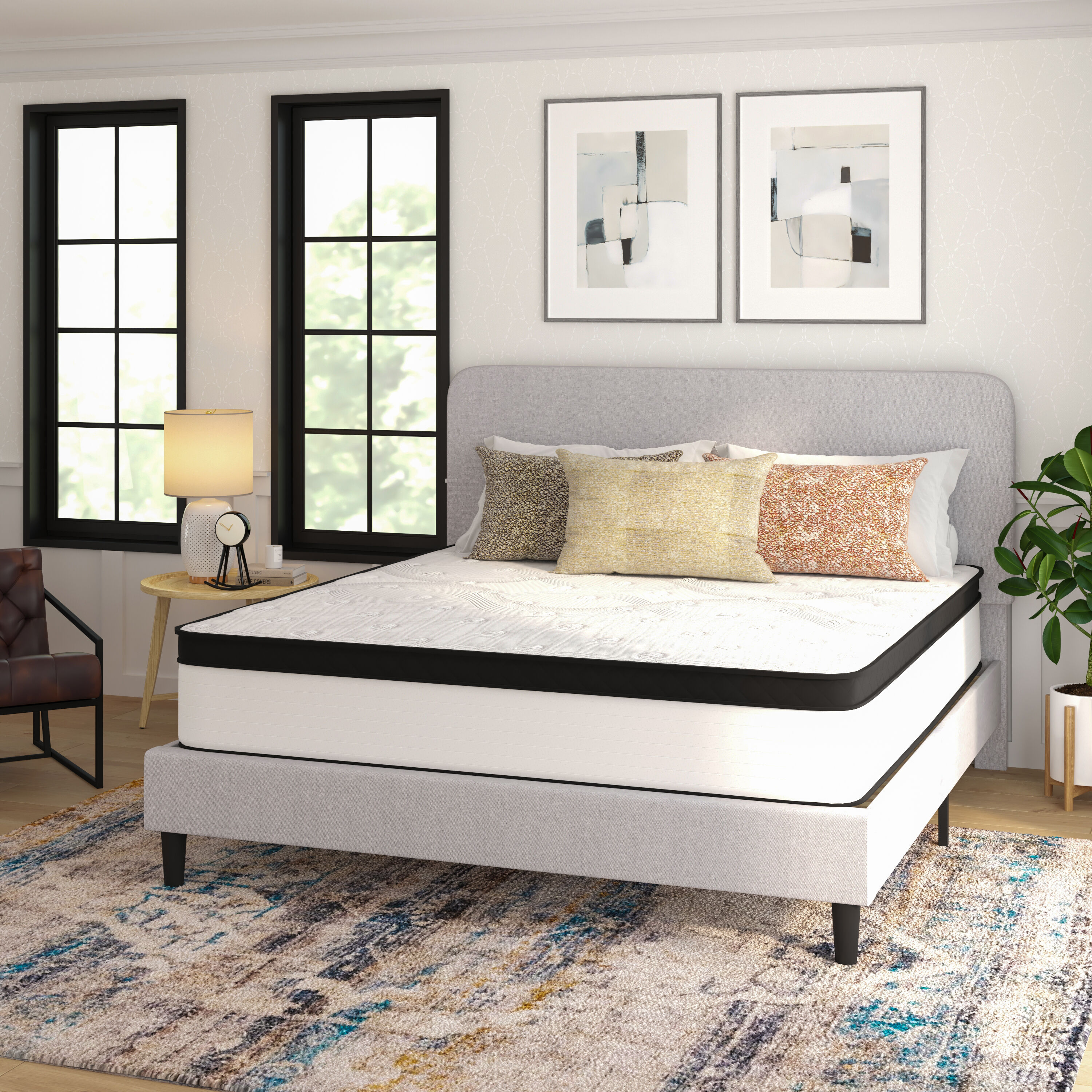 Taylor & Logan 196861088674 Oriana 12-in Extra firm King Hybrid Memory Foam/Coil Blend Mattress