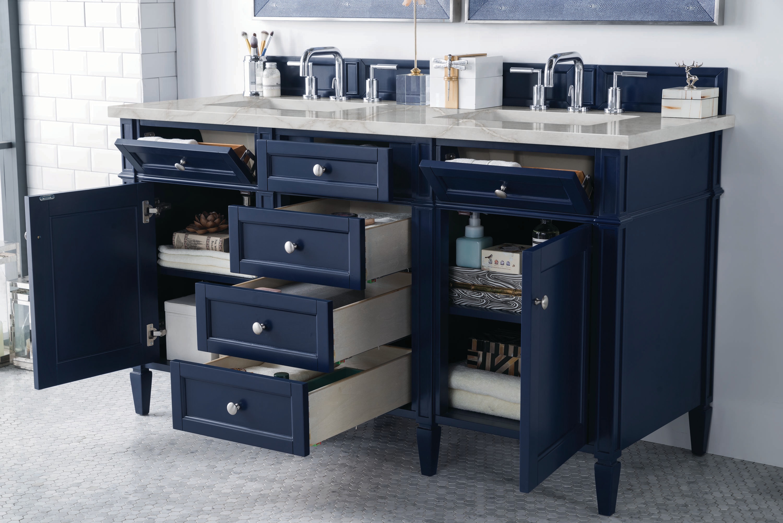 James Martin Vanities 650-V60D-VBL-3VSL Bath-Vanity-Combo - View #4