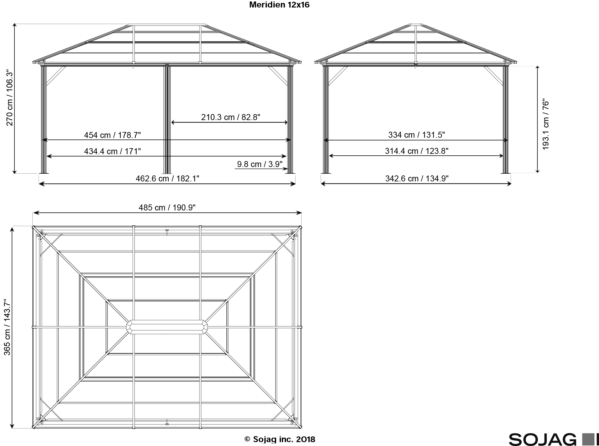 Sojag 500-9162950 Wood-Resin-Gazebos - View #11