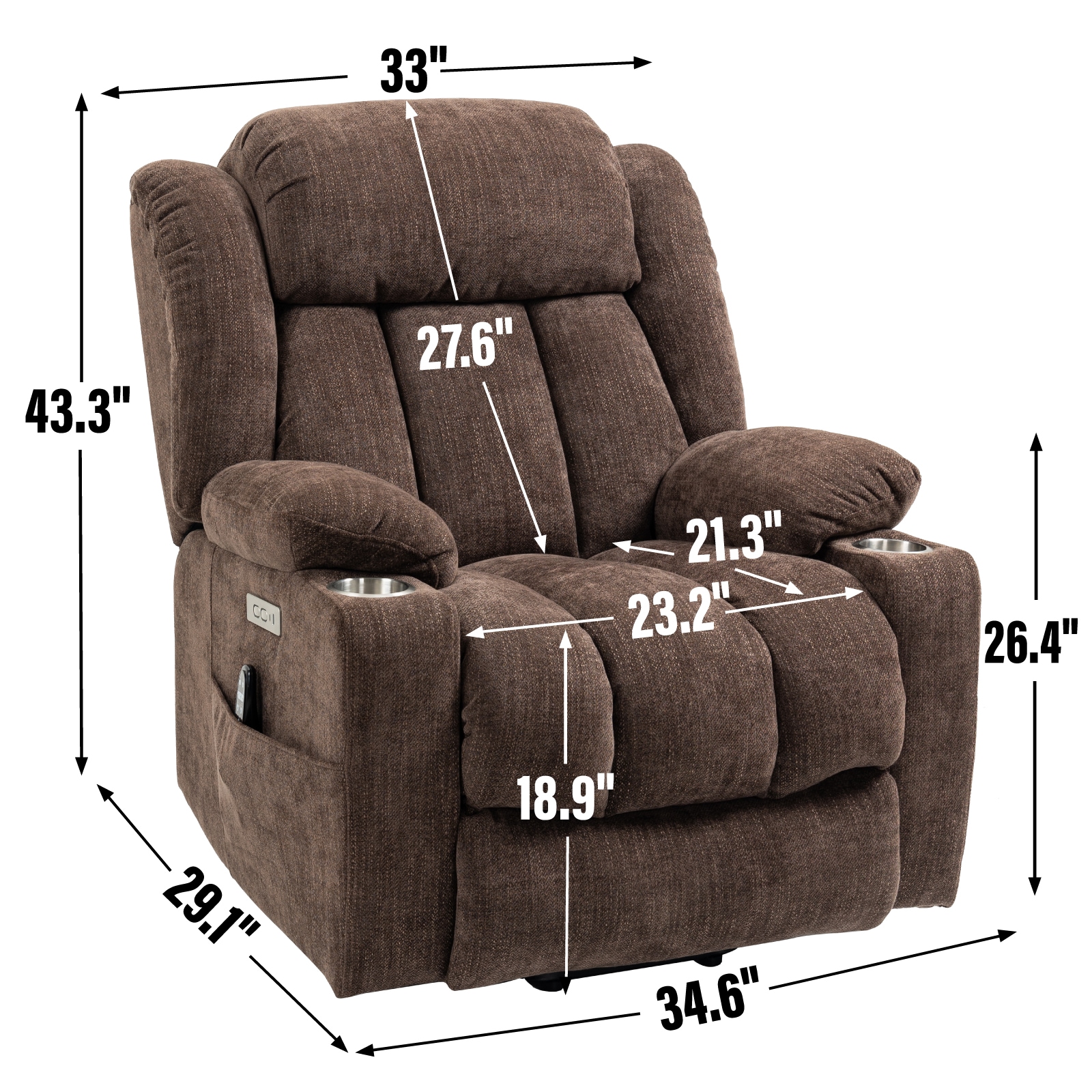 Mondawe MD-WFA8VHM recliners - View #9