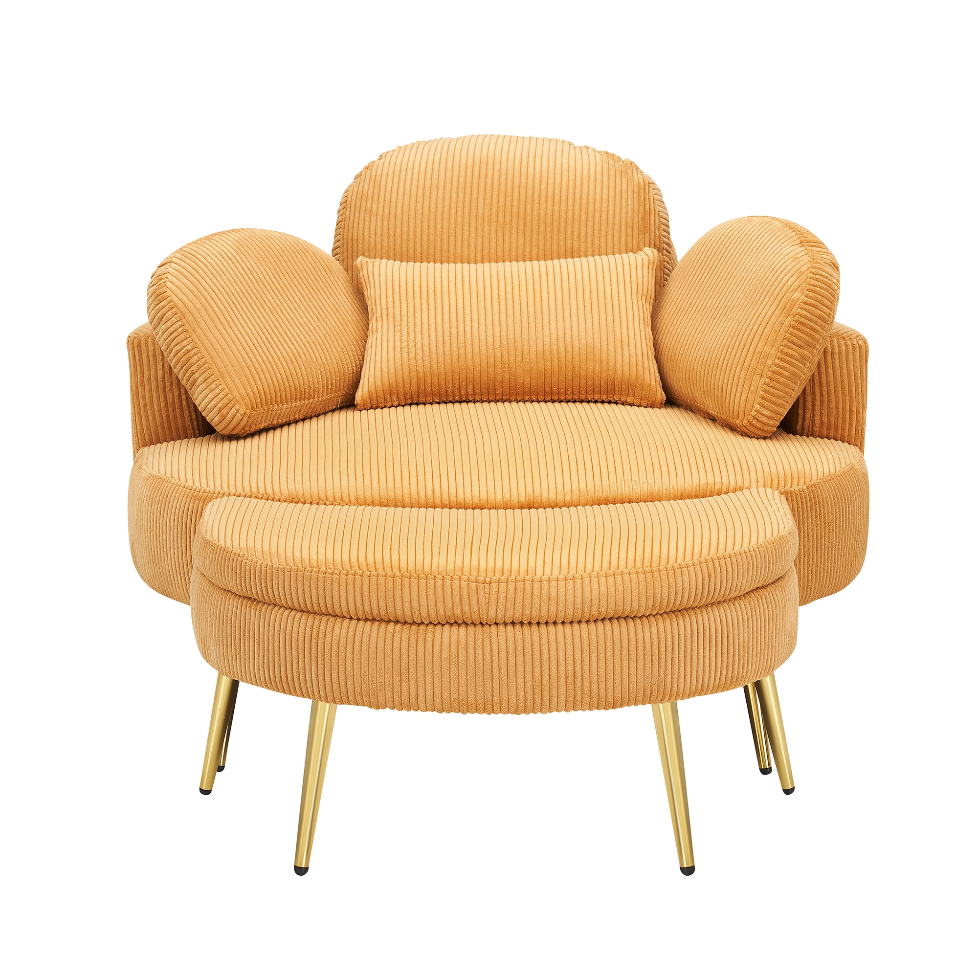 Bybafun YD2700065 45-in Modern Yellow Reclining Sleeper