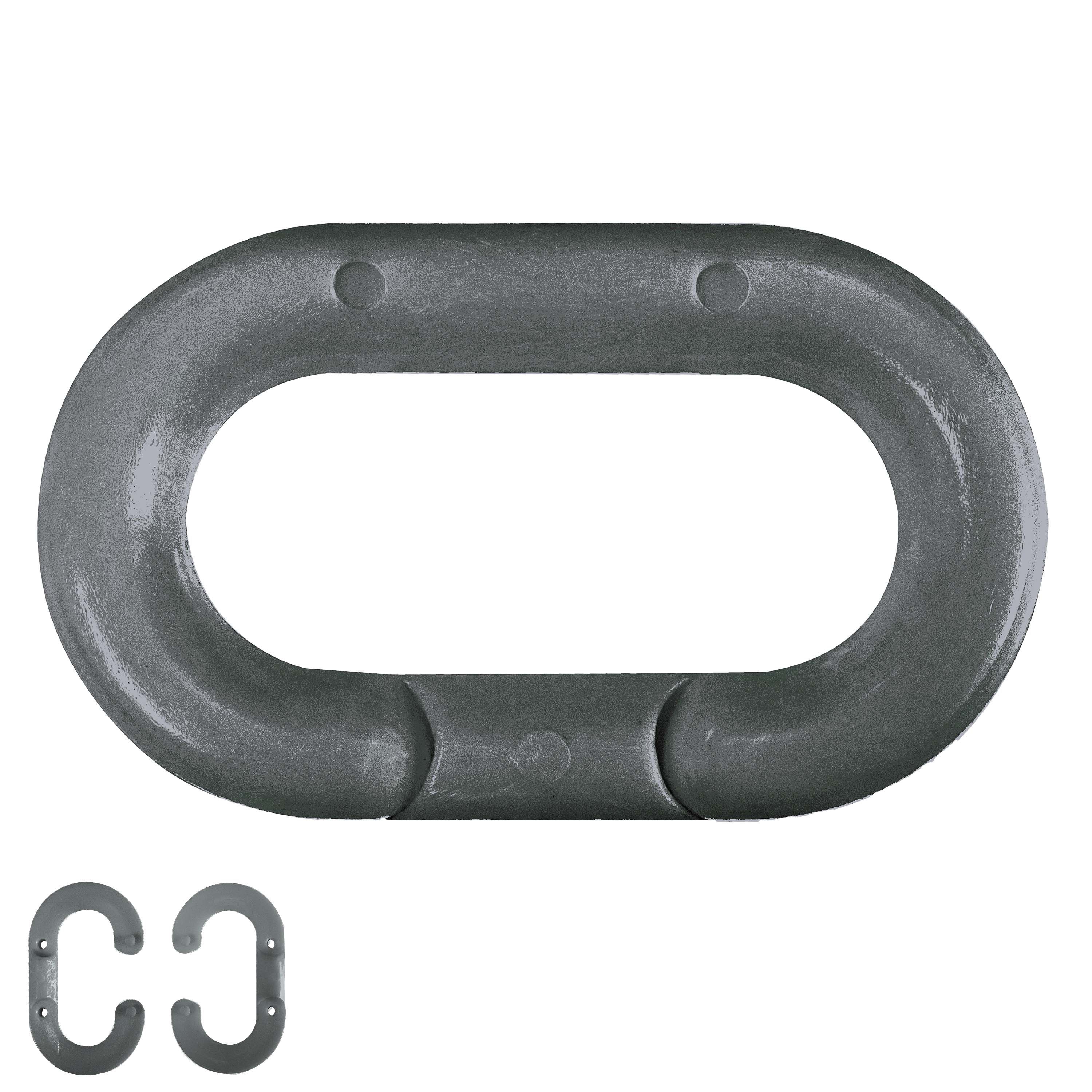 Mr. Chain 50757-10 Slate Gray 2-in Master-links (10-pack)