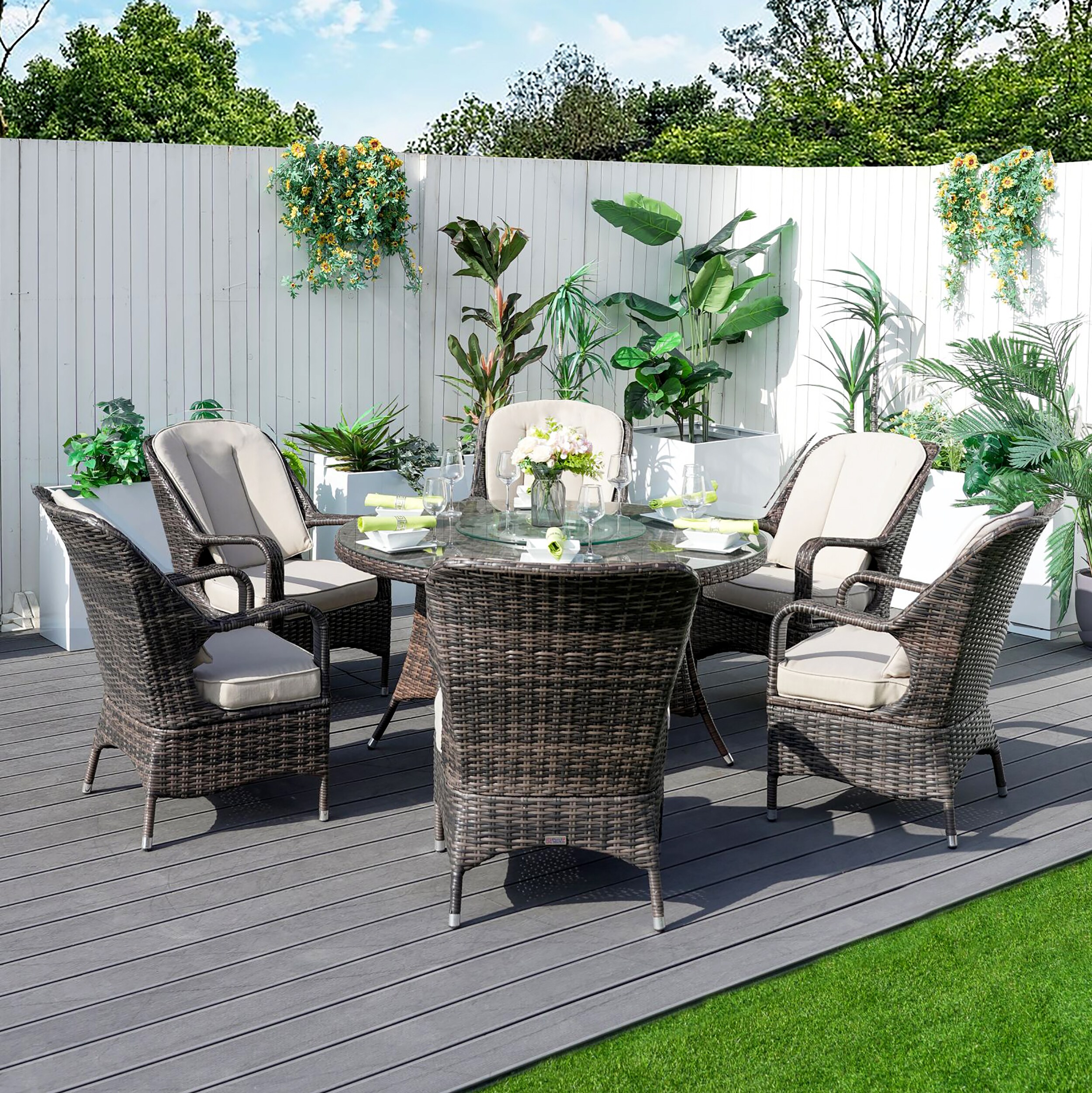 Moda Furnishings MD-PAD-1711-B Patio-Dining-Sets - View #2