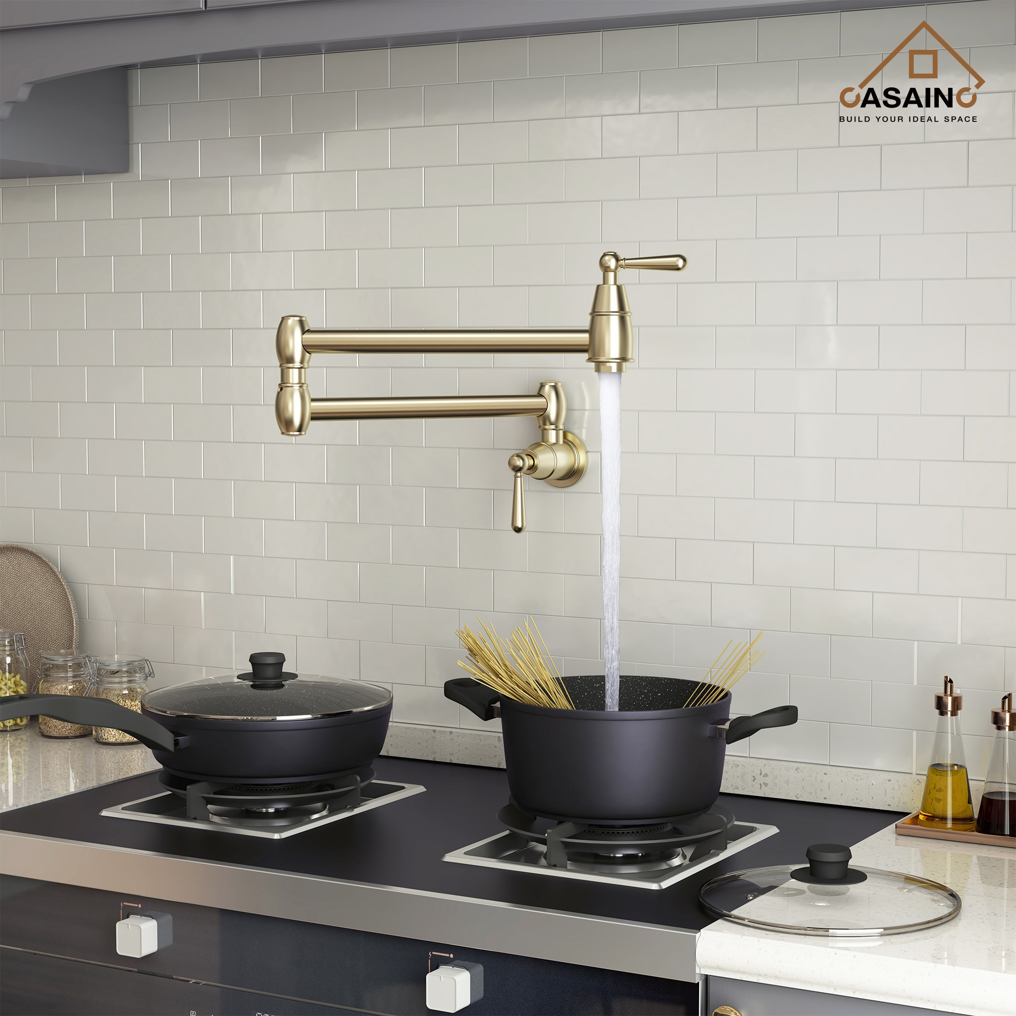 CASAINC MS-ID-D0674-MB Kitchen-Faucets - View #3
