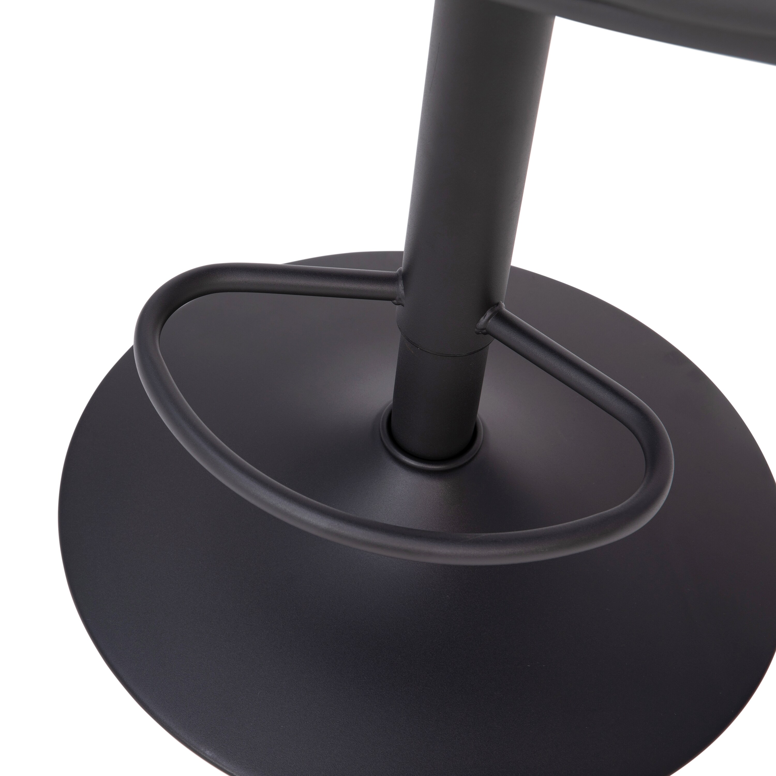 Gray Adjustable Swivel Bar Stool with Metal Frame
