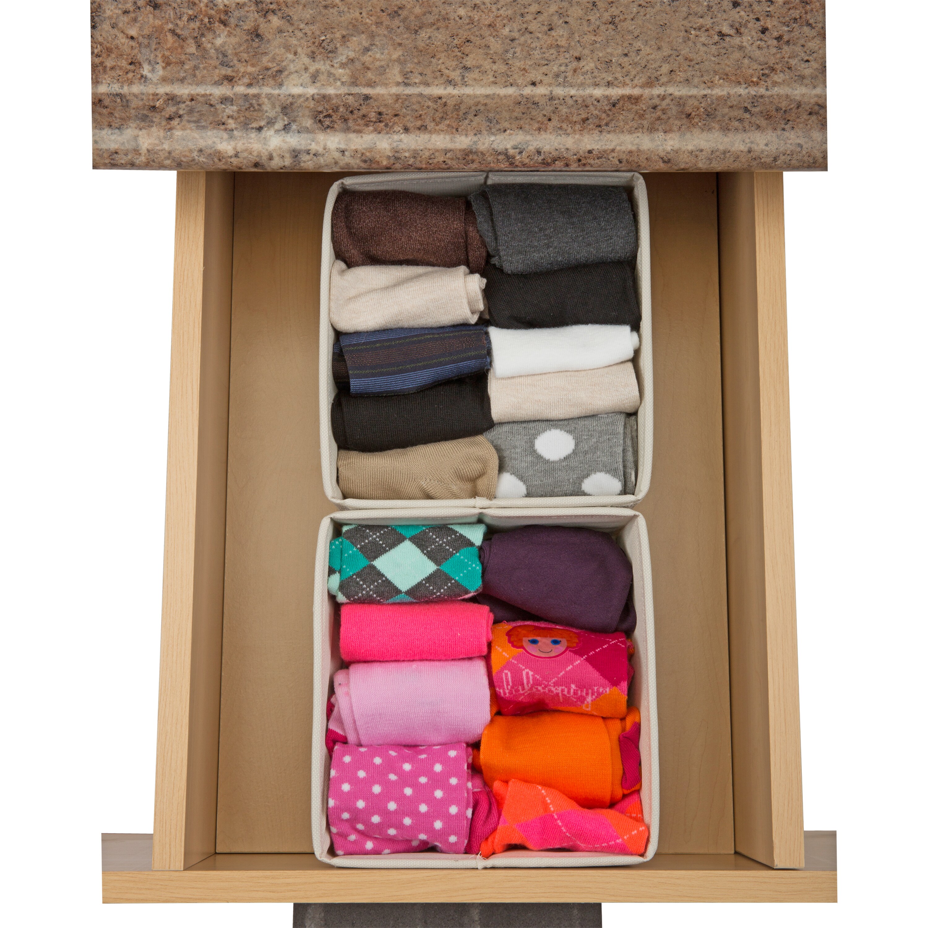 2 pack clothes drawer organizer for