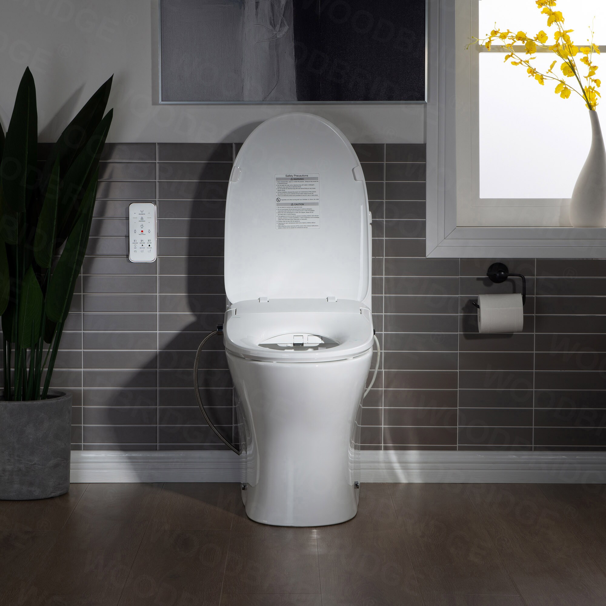 ᐅ【WOODBRIDGE T-0041 Elongated one Piece toilet with Smart Bidet