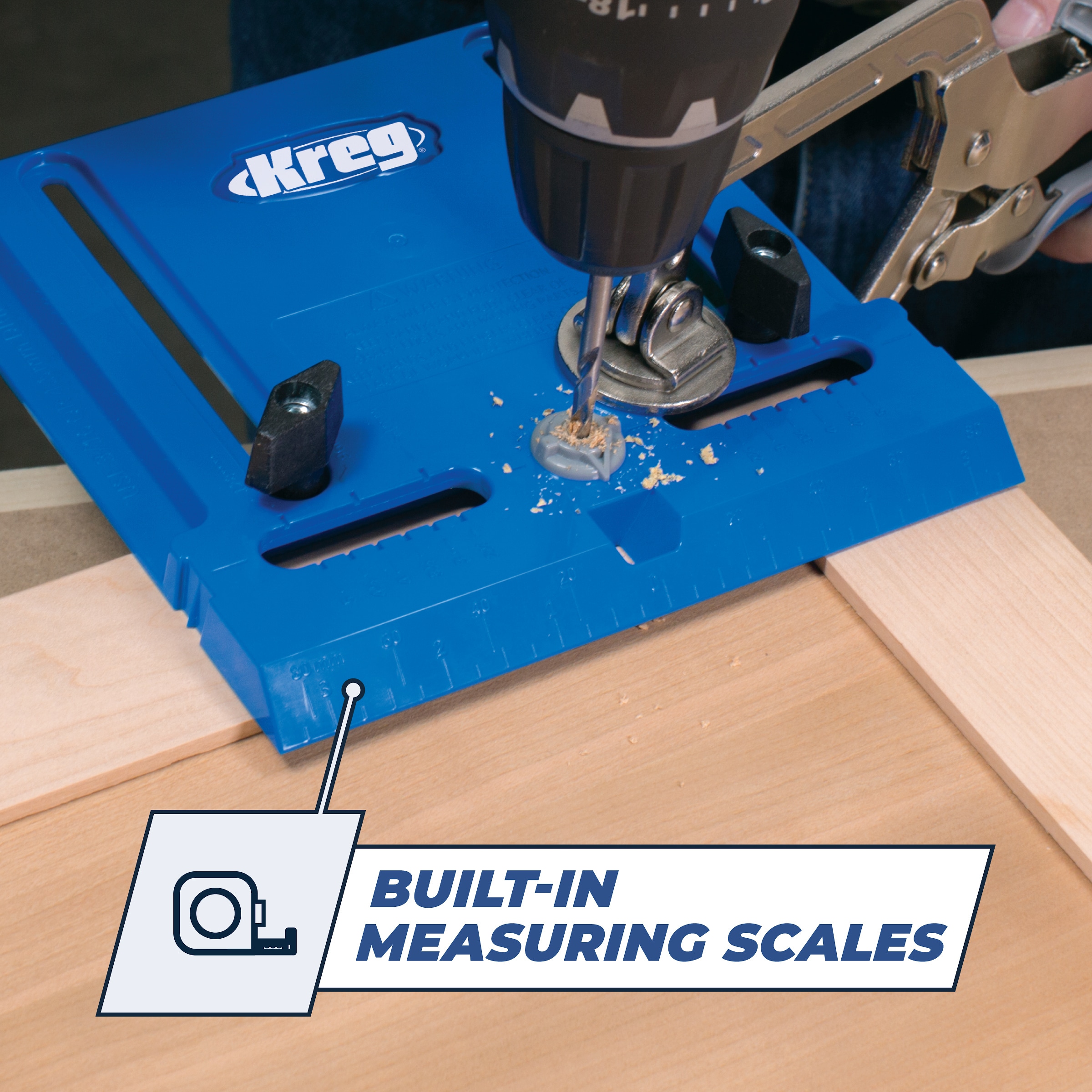 Kreg Adjustable Cabinet Hardware Jig for Accurate Hole Placement and  Repeatable Results in the Woodworking Tool Accessories department at