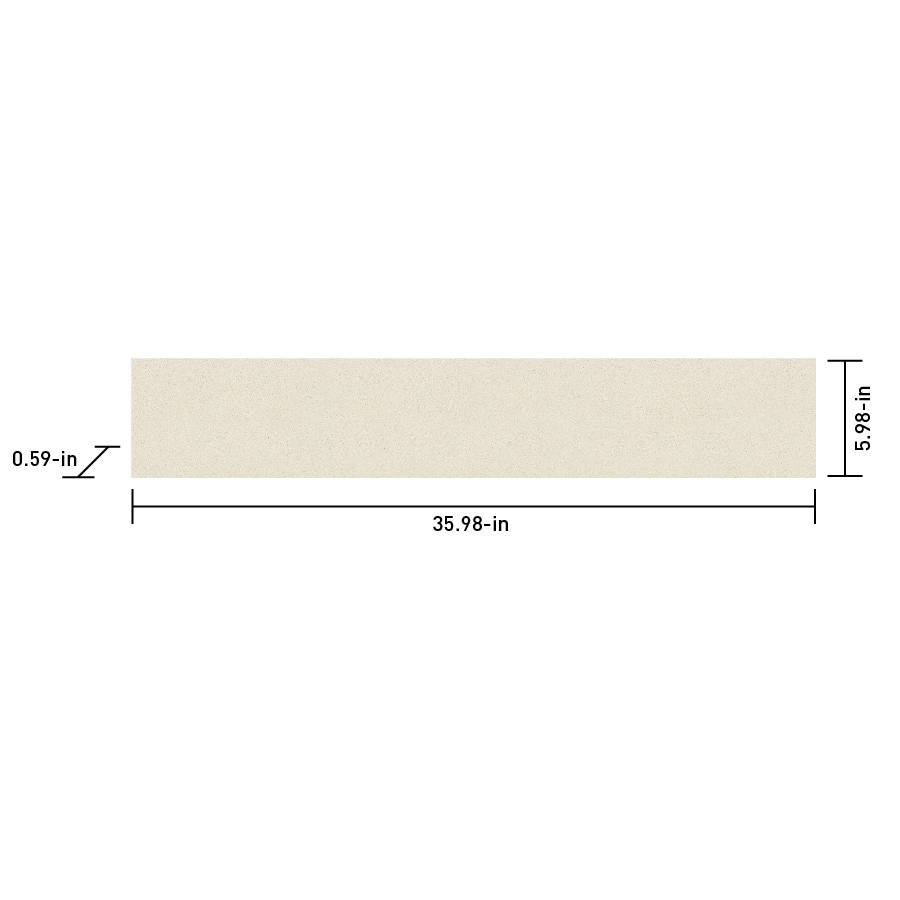 Satori Ivory Linen Polished 6-in x 36-in Composite Sill Tile (1.49-sq ...