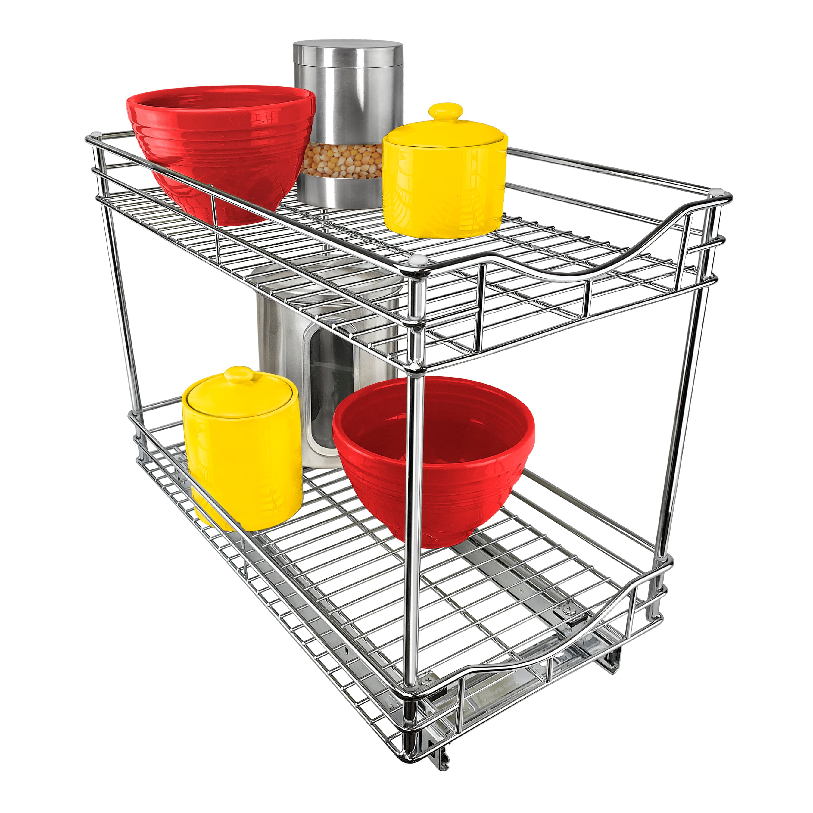 11 on sale in. Pull Out Cabinet Organizer, 2 Tier, -DSF5