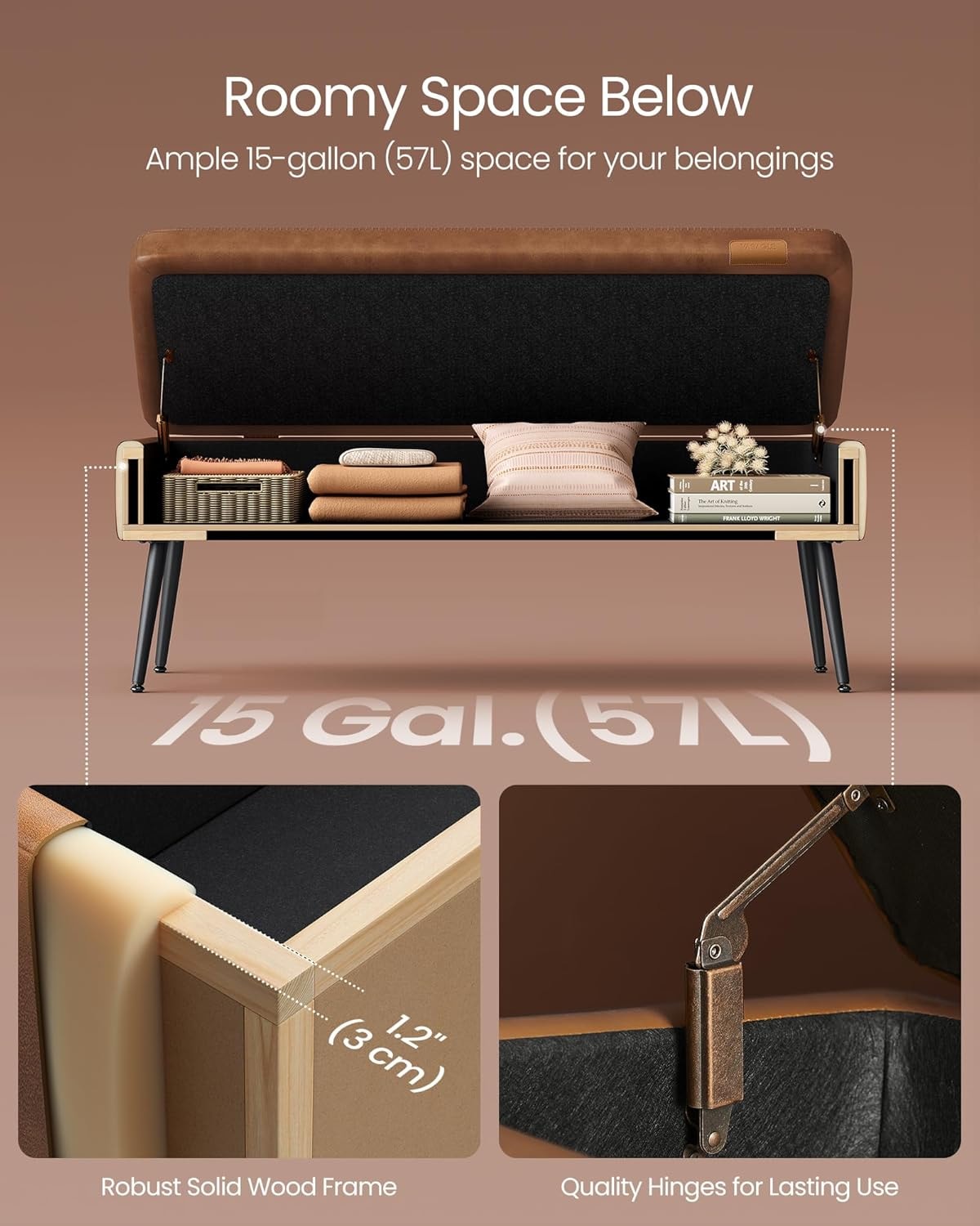 SONGMICS HOME LOM074K01 Indoor-Ottomans - View #3