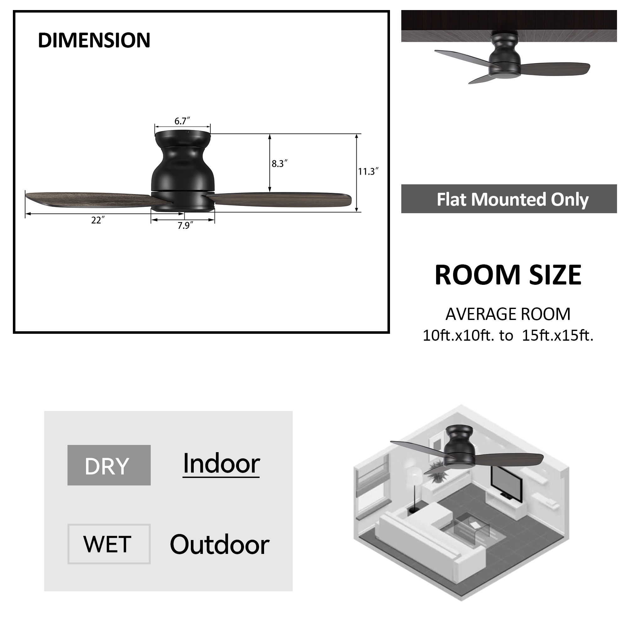 CARRO USA LC443Q-N10-B5-1-FM Ceiling-Fans - View #7