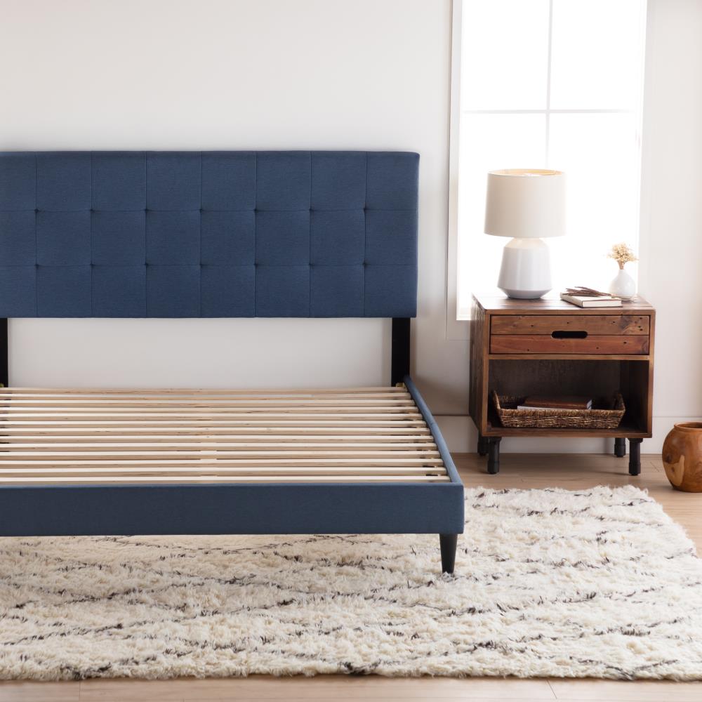 Cara upholstered deals platform bed