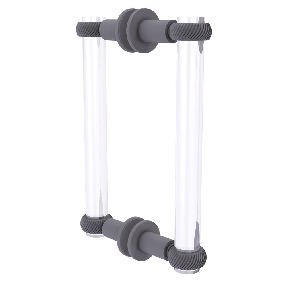 Allied Brass CV-406T-8BB-GYM Gray 8-in Hinged Shower Door Handle