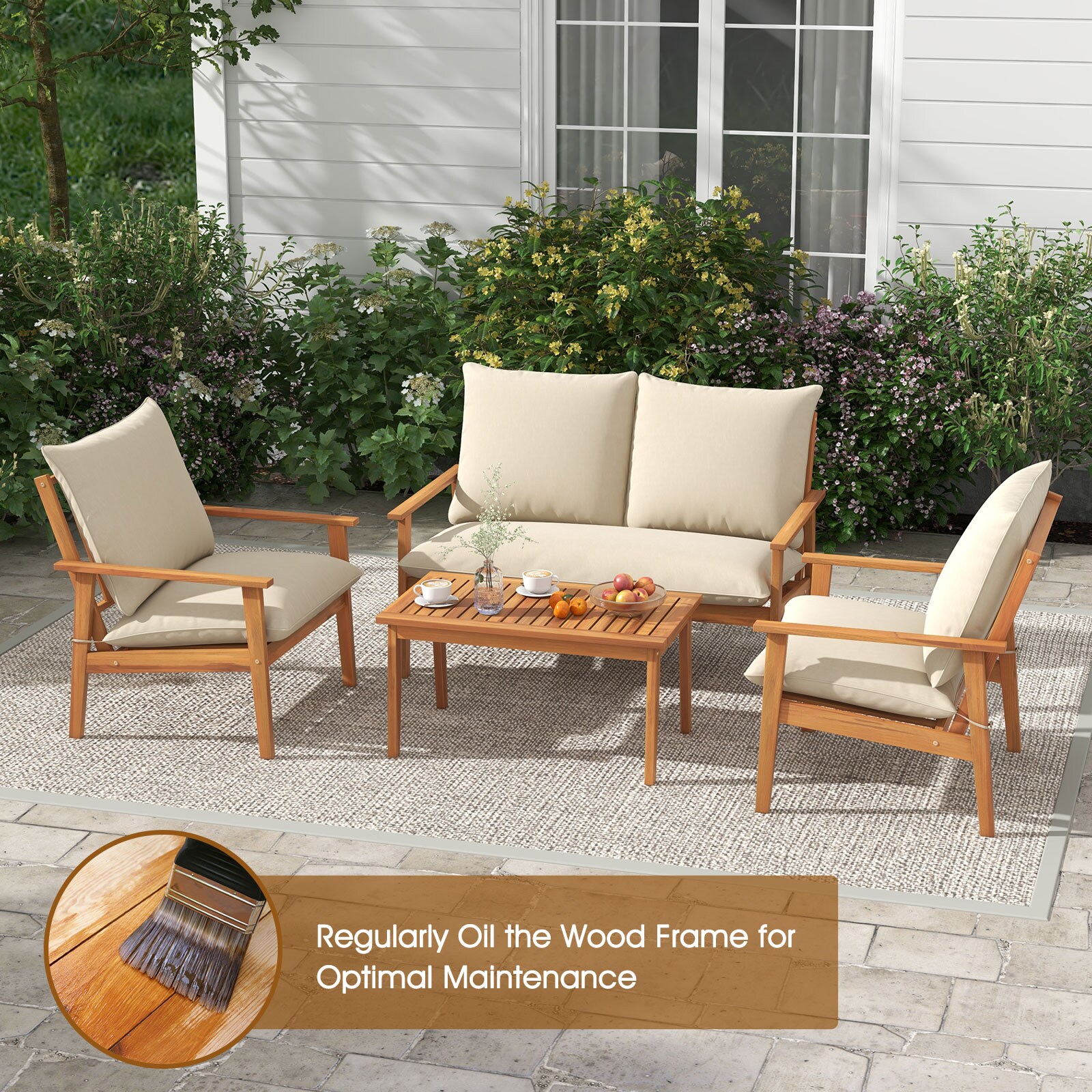 Ayelon 977WHLW4KHW72 Patio-Conversation-Sets - View #3