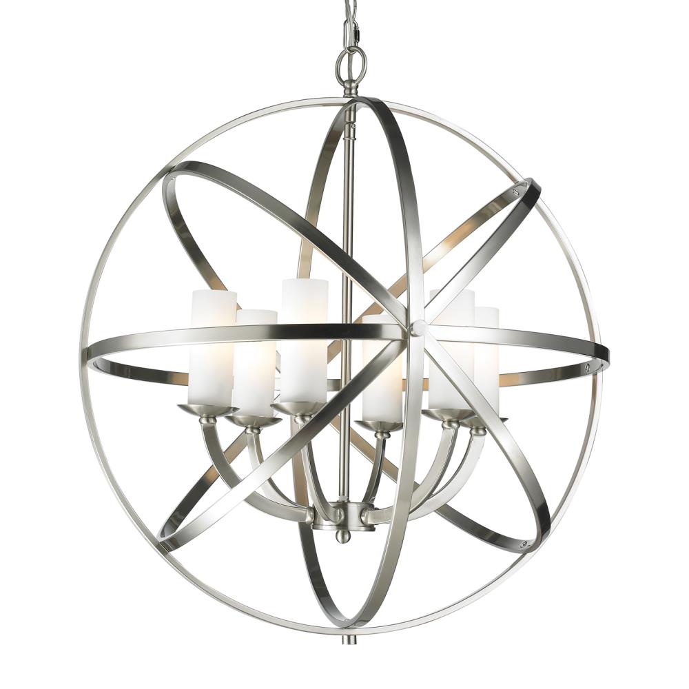 Z-Lite 6017-6L-BN Aranya 6 -Light Brushed Nickel Modern/contemporary For Use in Dining Rooms, Foyers, Chandelier