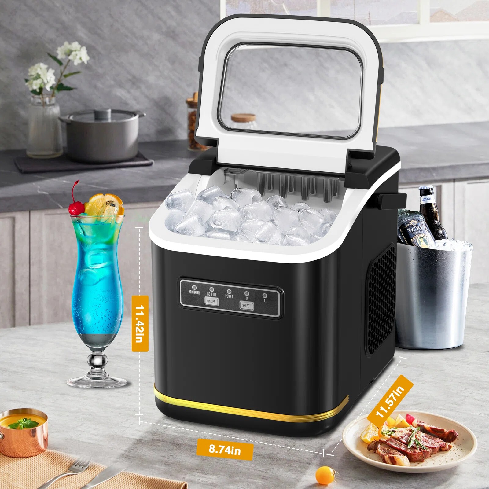 Antarctic Star Z5812K-BLACK Commercial-Ice-Makers - View #7