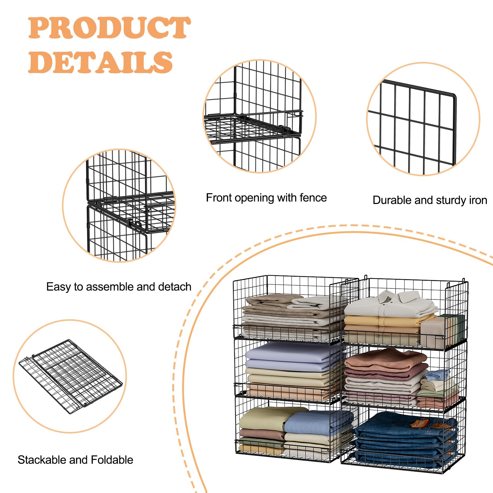 Afoxsos LAF1228C03 Wire-Shelves - View #5