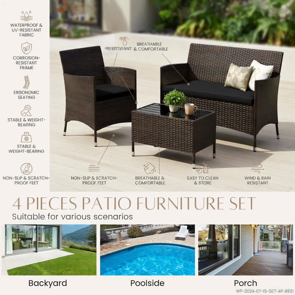 Choco Moon 5357455152576 Patio-Conversation-Sets - View #7