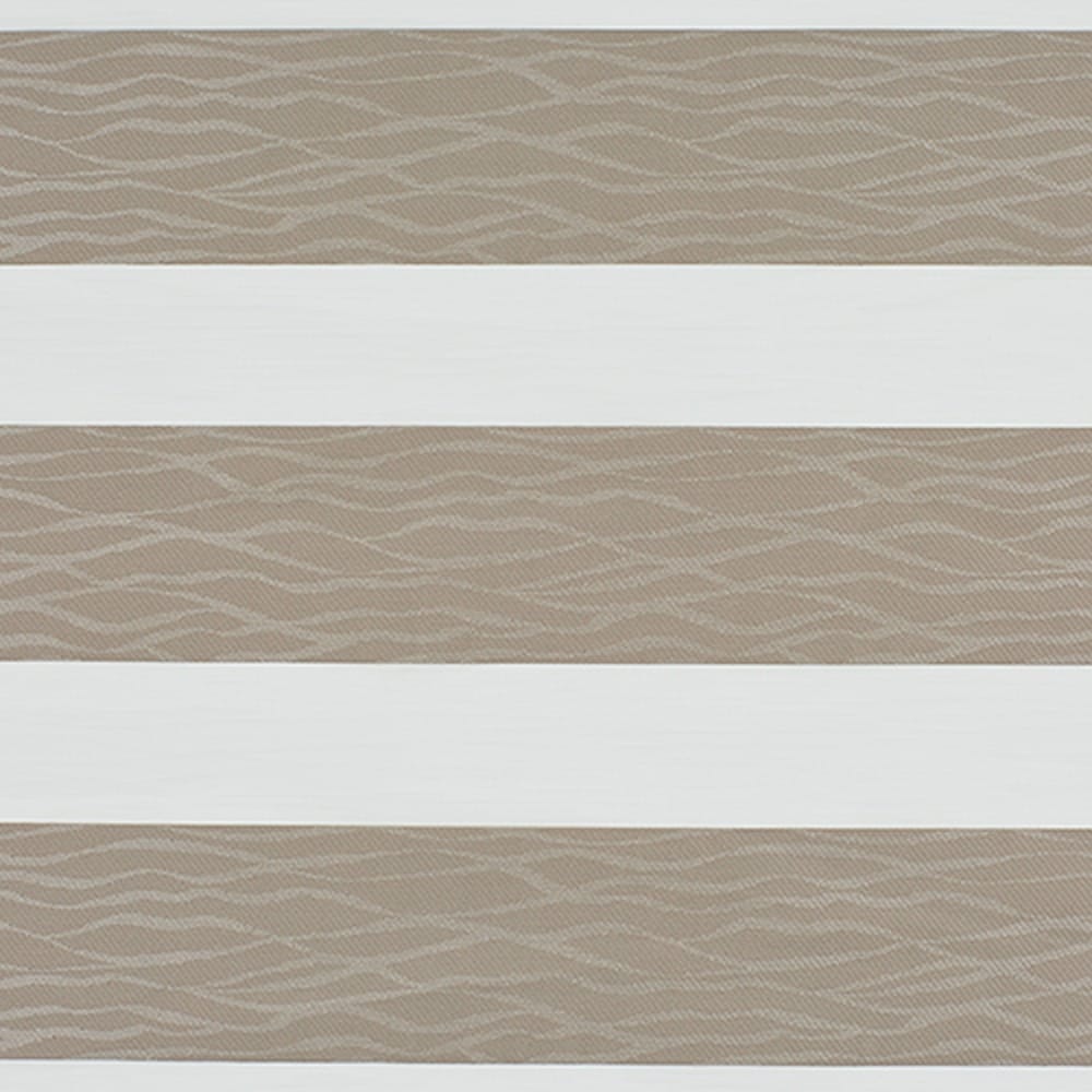 LEVOLOR 2054679 Jubilee Light Taupe Light filtering Polyester Banded Roller shade swatch
