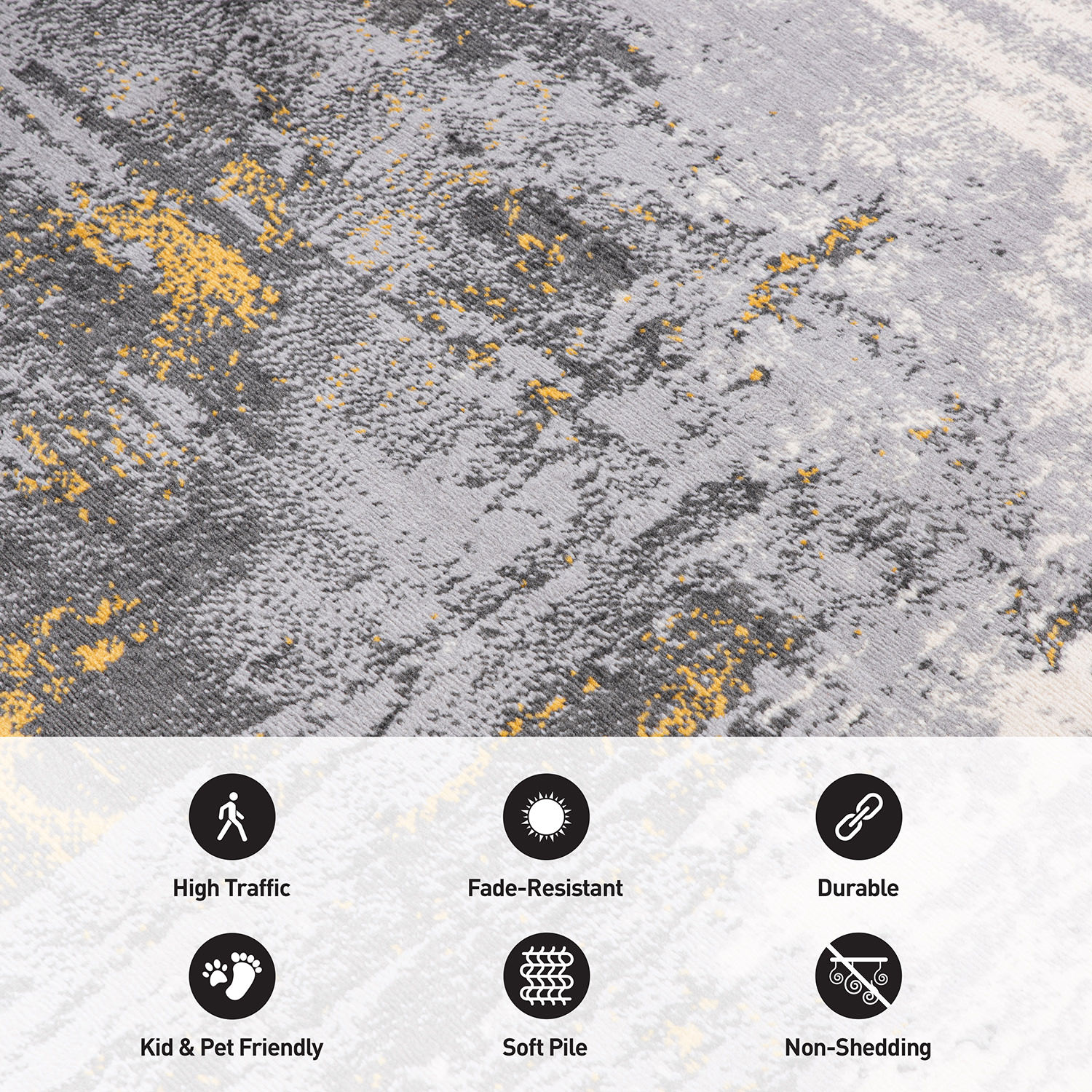 World Rug Gallery 4055YELLOW5X7 rugs - View #4