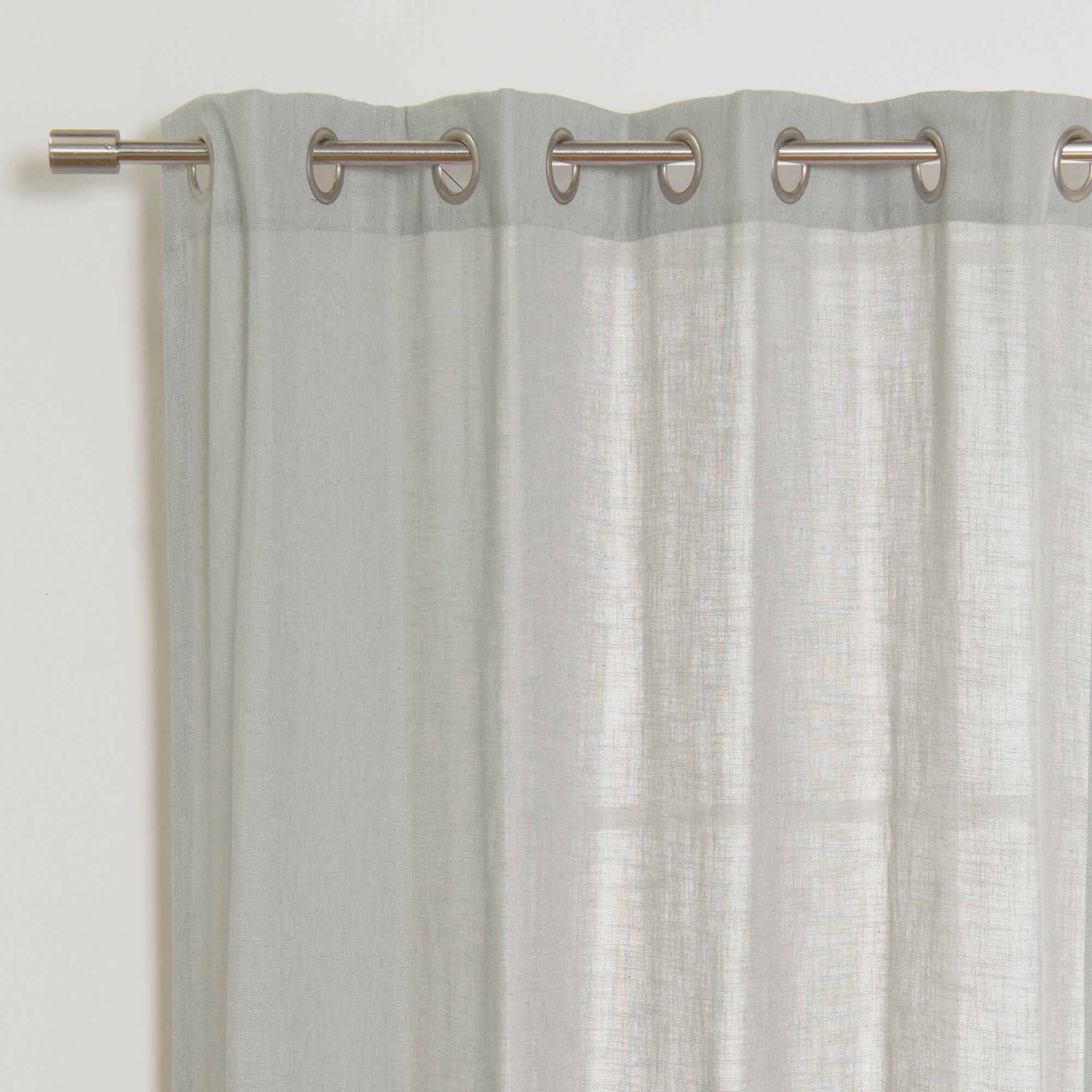 Best Home Fashion JC-GR-FAUXLIN-96-GR curtains - View #4