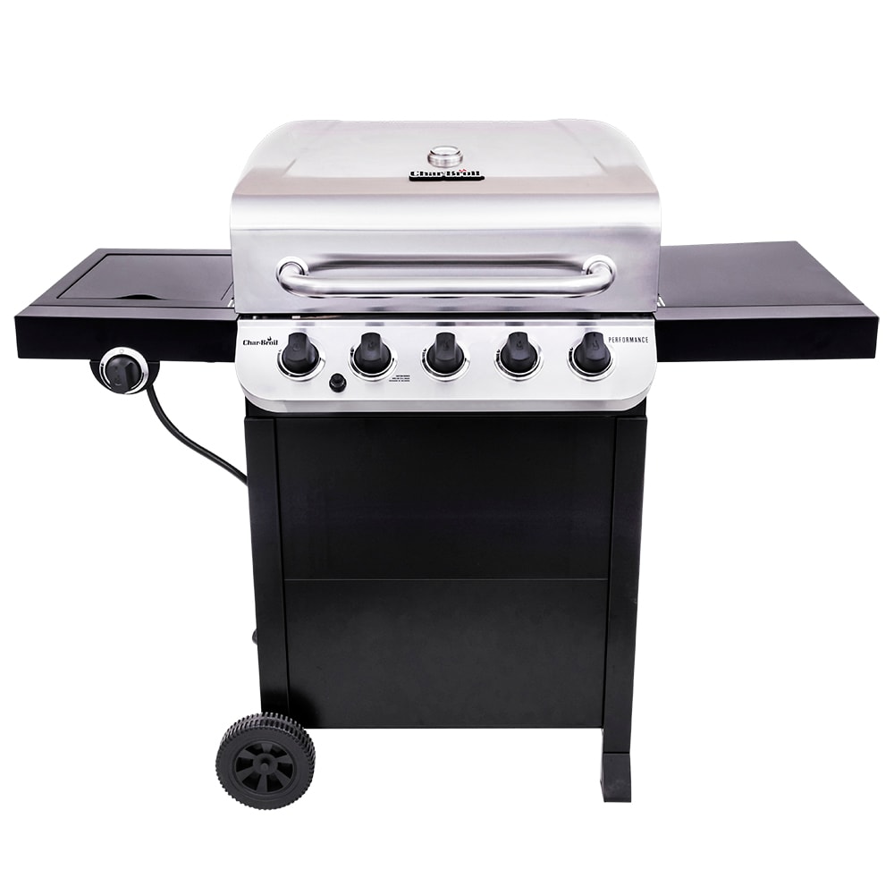 Char-Broil Series Black and Stainless 5-Burner Liquid Propane Gas Grill with 1 Burner at Lowes.com