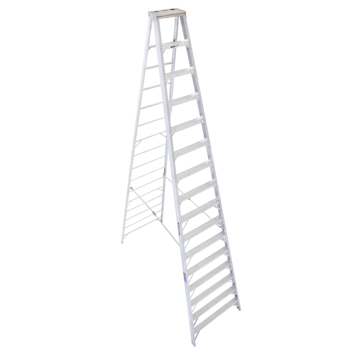 Werner 400 Aluminum 16-ft Type 1A- 300-lb Capacity Step Ladder in the Step  Ladders department at Lowes.com