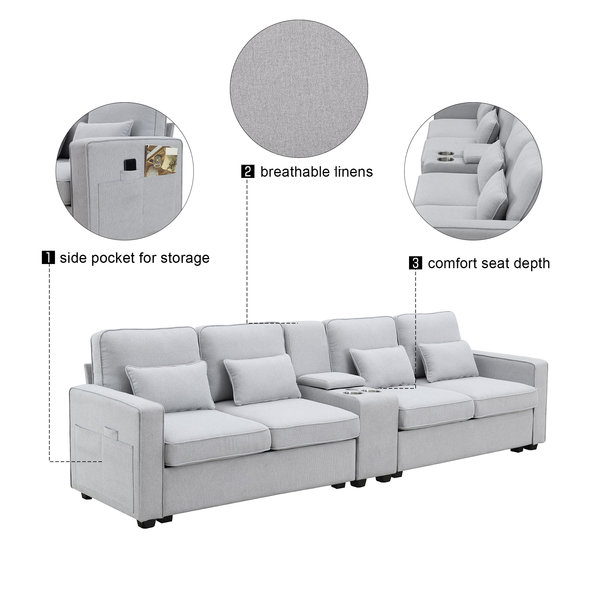 GZMR GZ-GN3086E Sofas-Loveseats - View #6