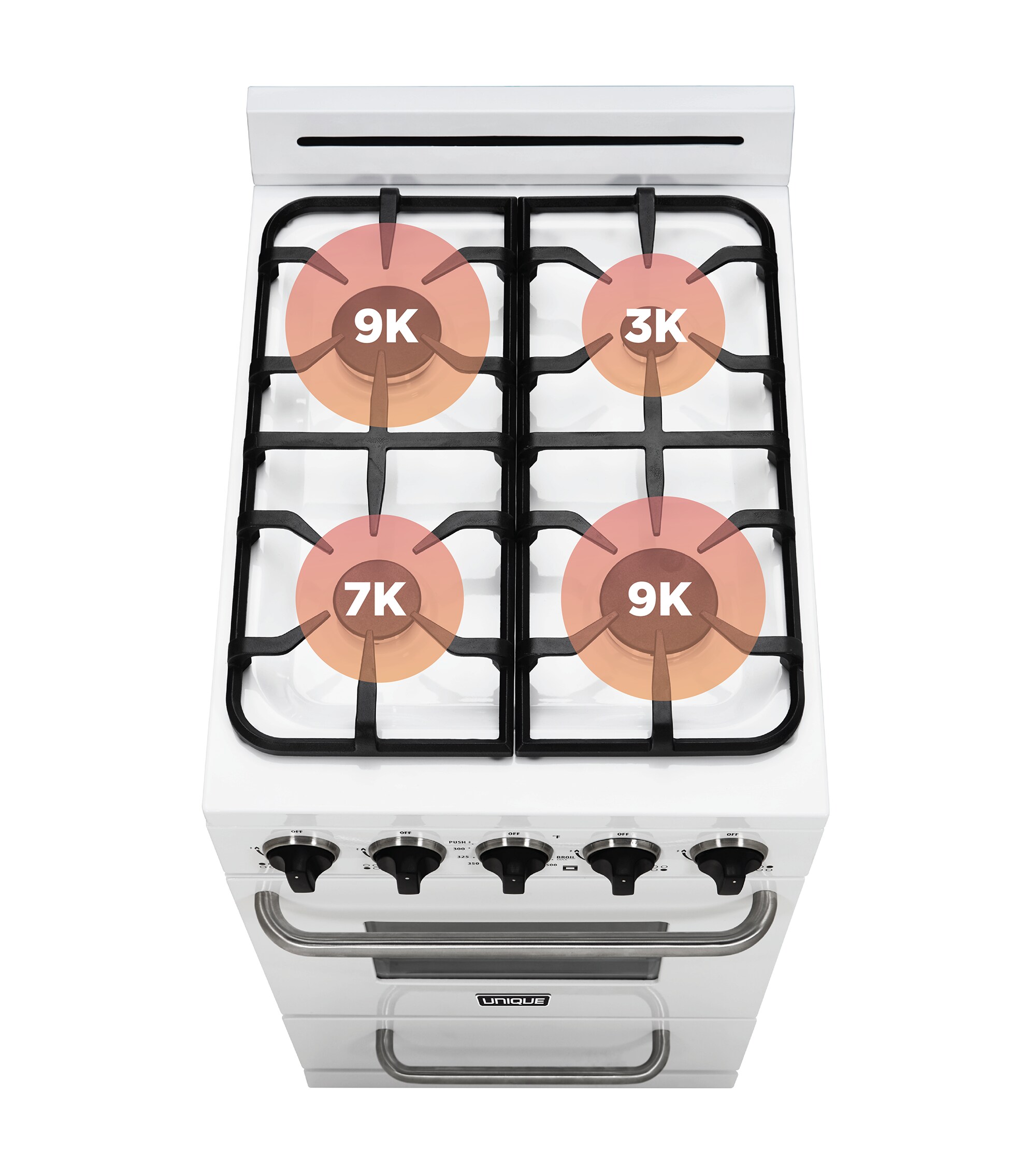 UNIQUE UGP-20G OF1 W Freestanding-Gas-Ranges - View #10