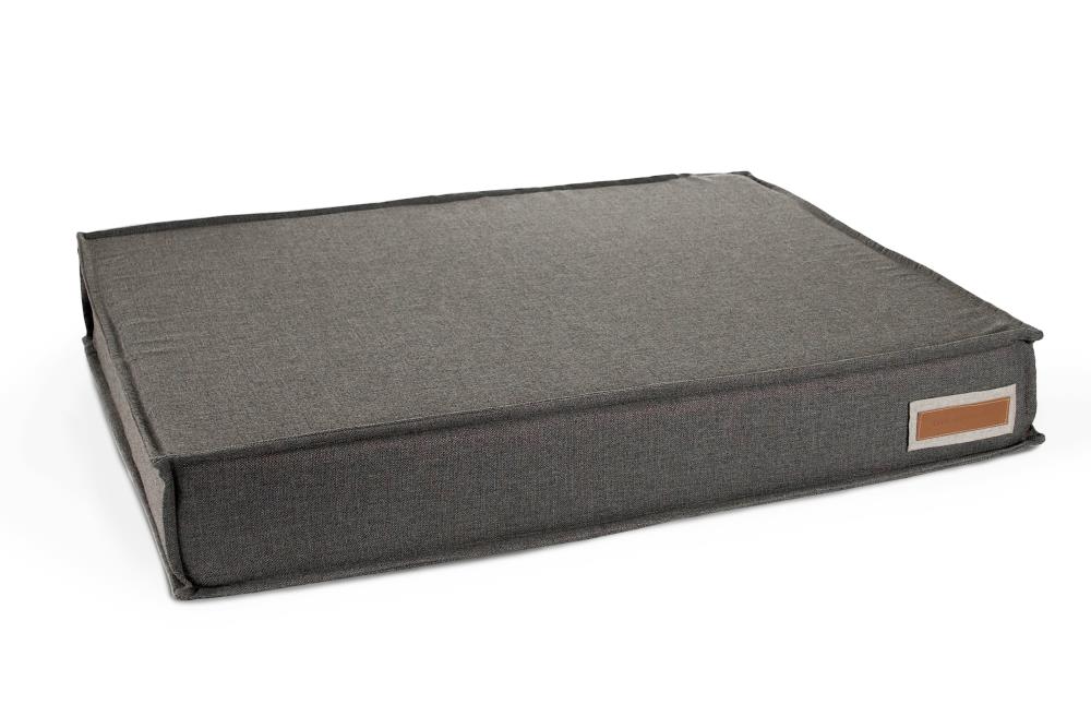 The Houndry Rectangular Stone Shepherd Sunbrella Acrylic Fabric Dog Bed ...