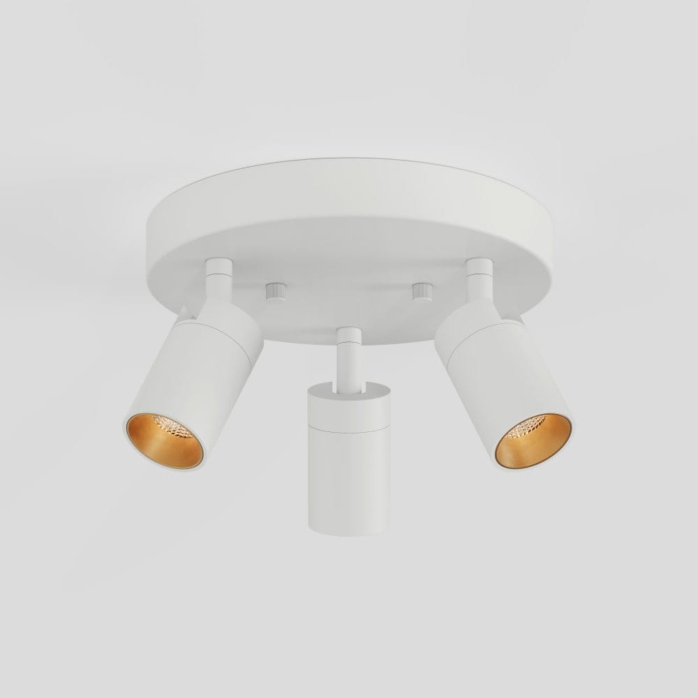 VidaLite  - Shura 3 Head Round Flush Mount - White