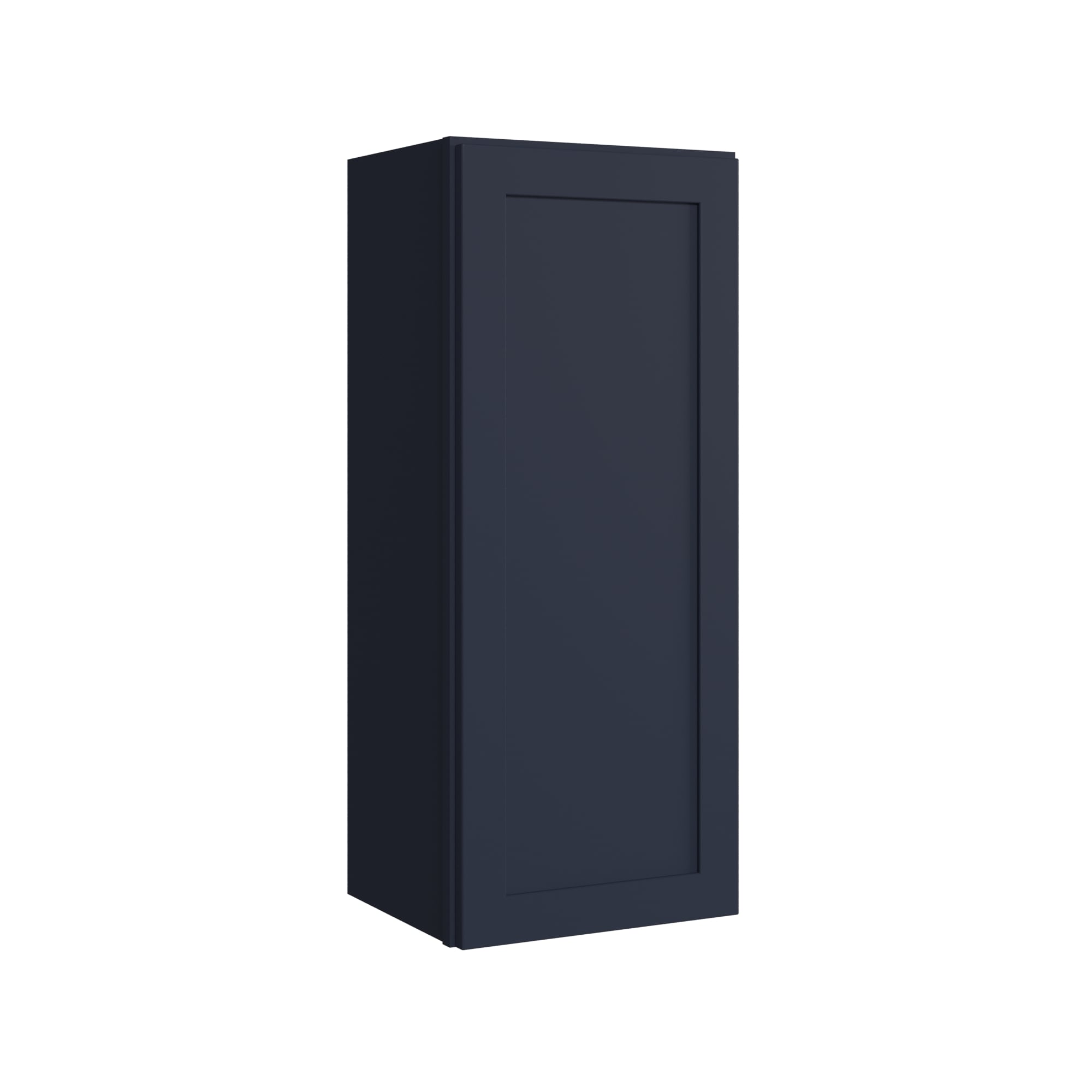 KraftMaid Momentum W1536RG77 Deveron 15-in W x 36-in H x 12-in D Midnight Wall Fully assembled Plywood Cabinet (Recessed Panel Shaker)