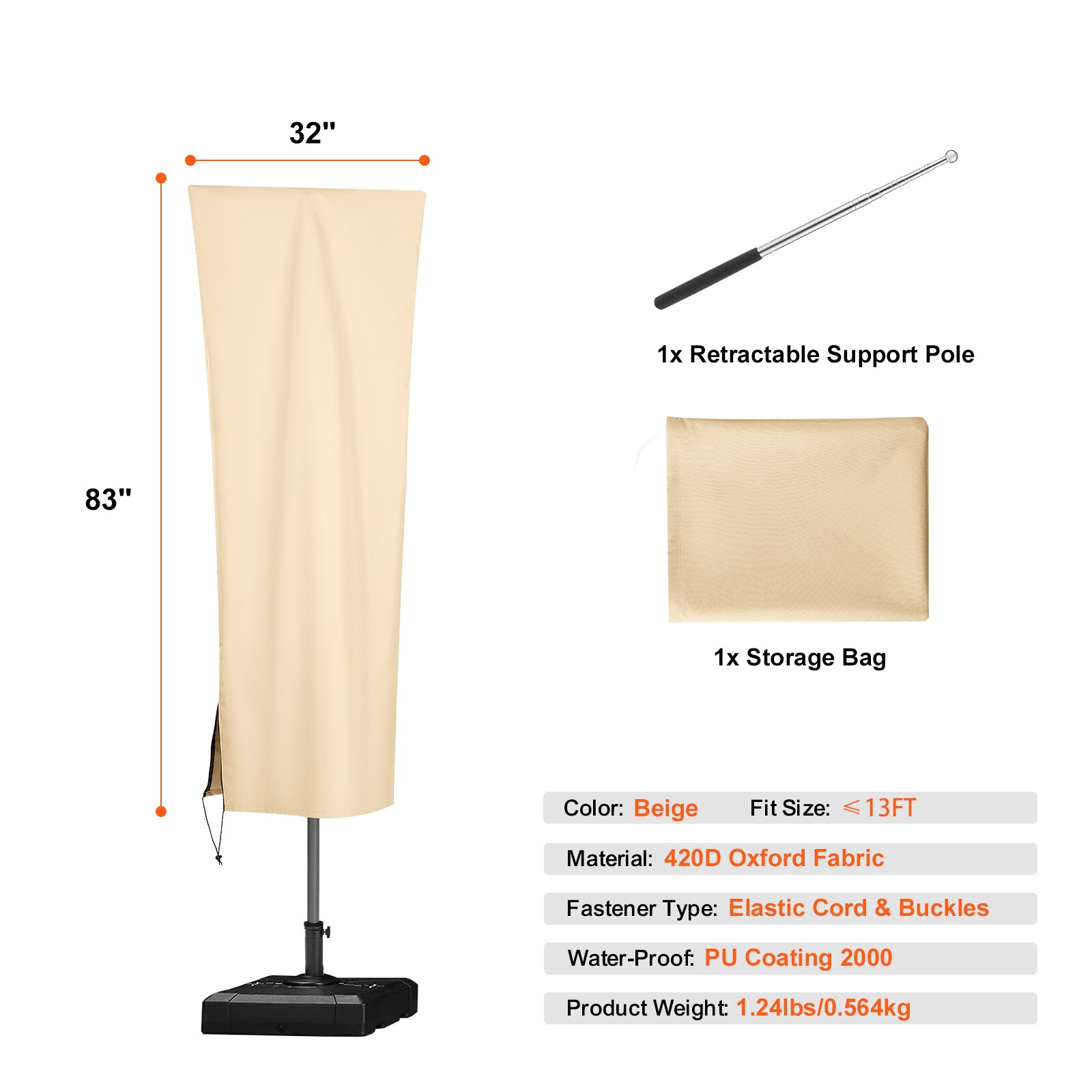 VEVOR SCHWS420DPU105776V0 Patio-Umbrella-Accessories - View #7