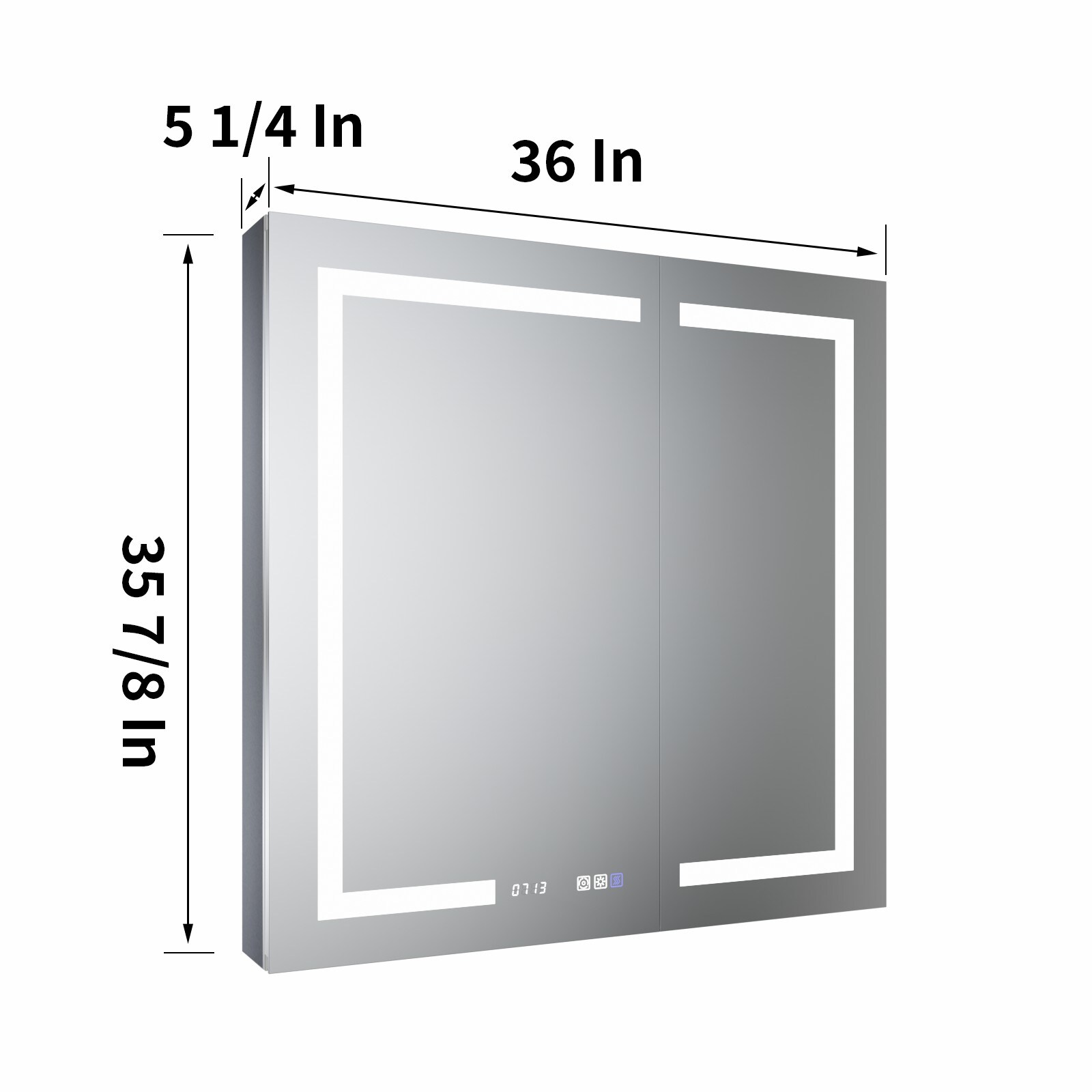ExBrite EBMC4830V3TB Bathroom-Medicine-Cabinets - View #2