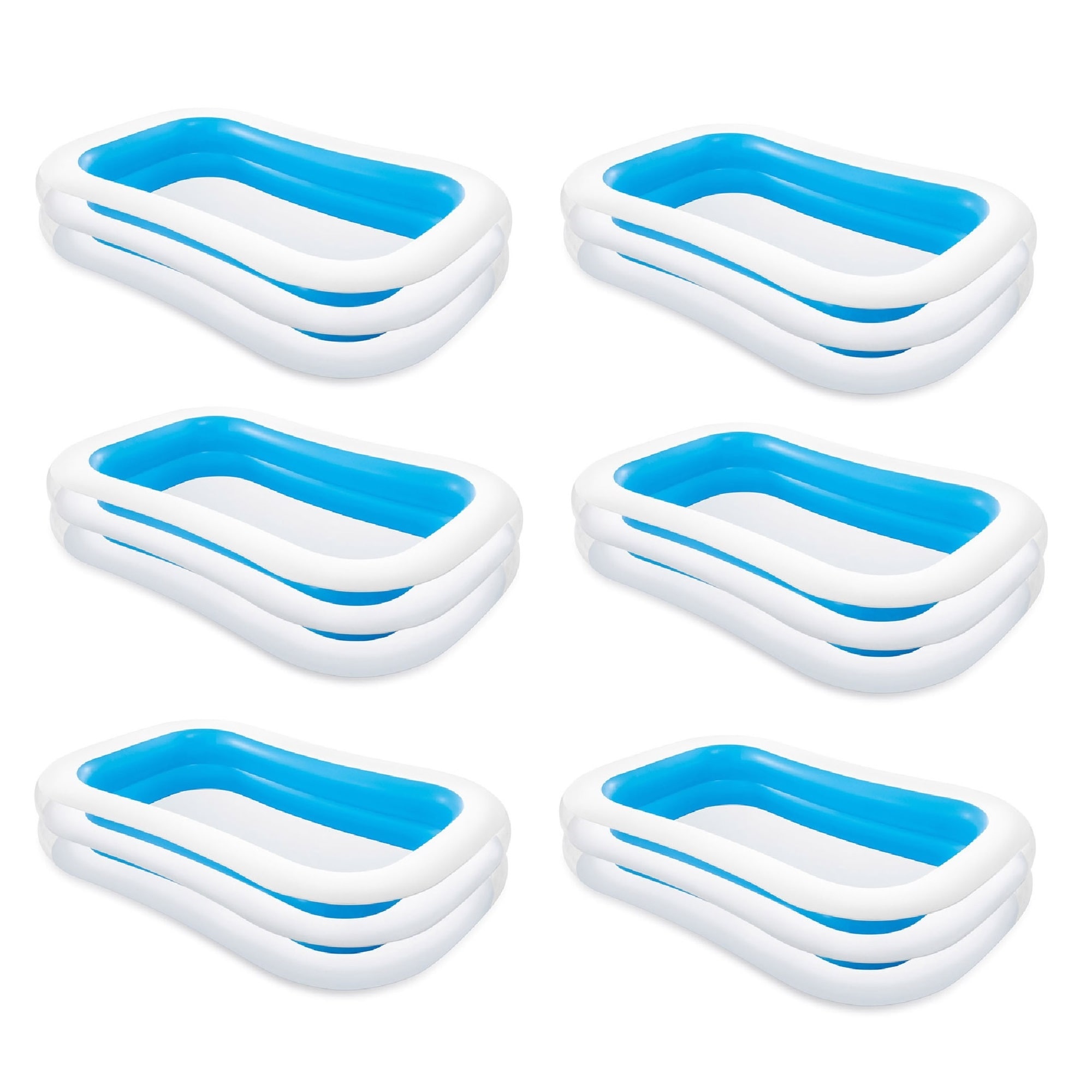 Intex 176906 8.58-Feet x 5.75-Feet x 22-Inches Inflatable top ring Rectangle Above-Ground Pool